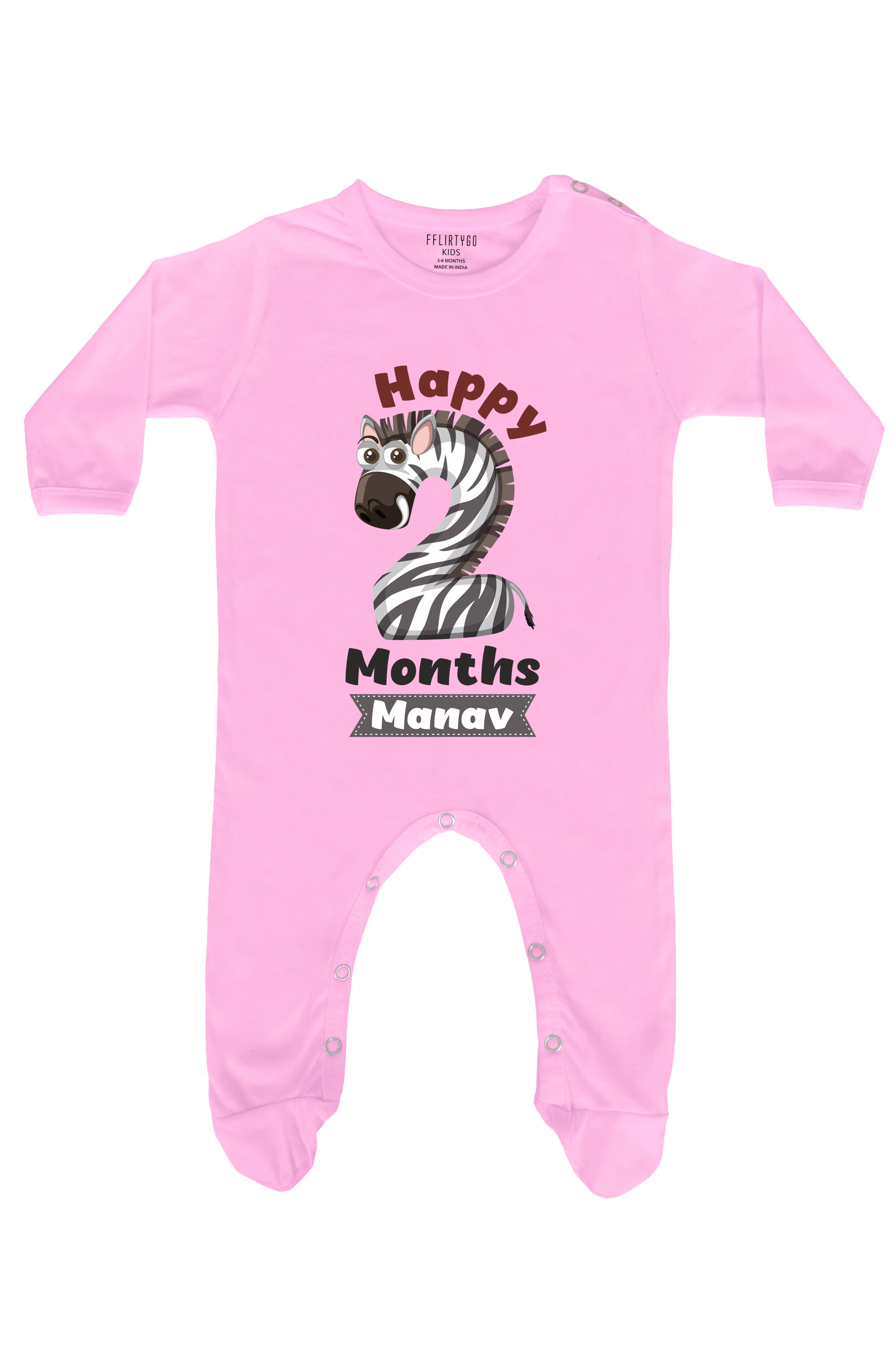 Two Month Milestone Baby Romper | Onesies w/ Custom Name