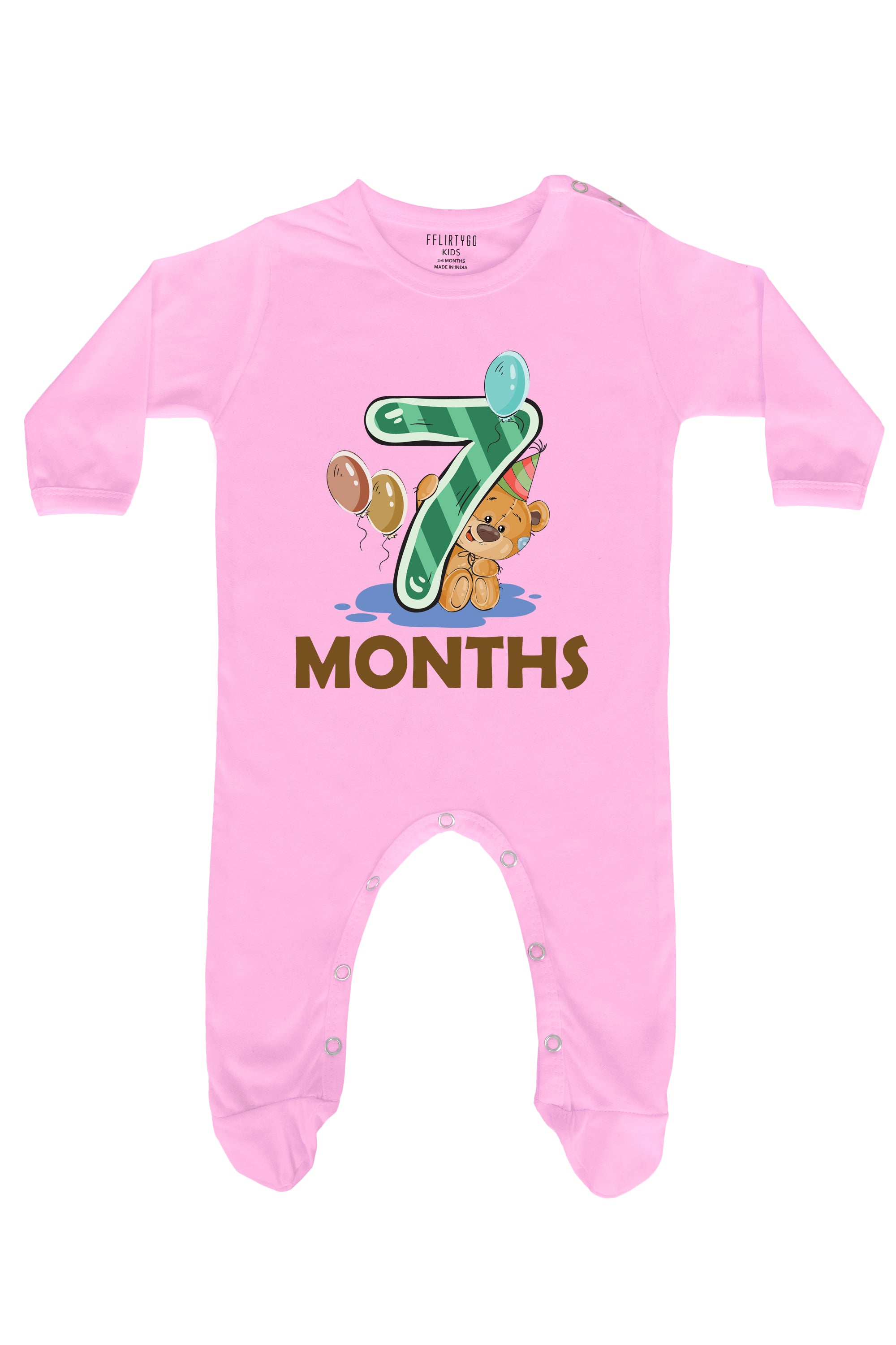 Seven Months Milestone Baby Romper | Onesies