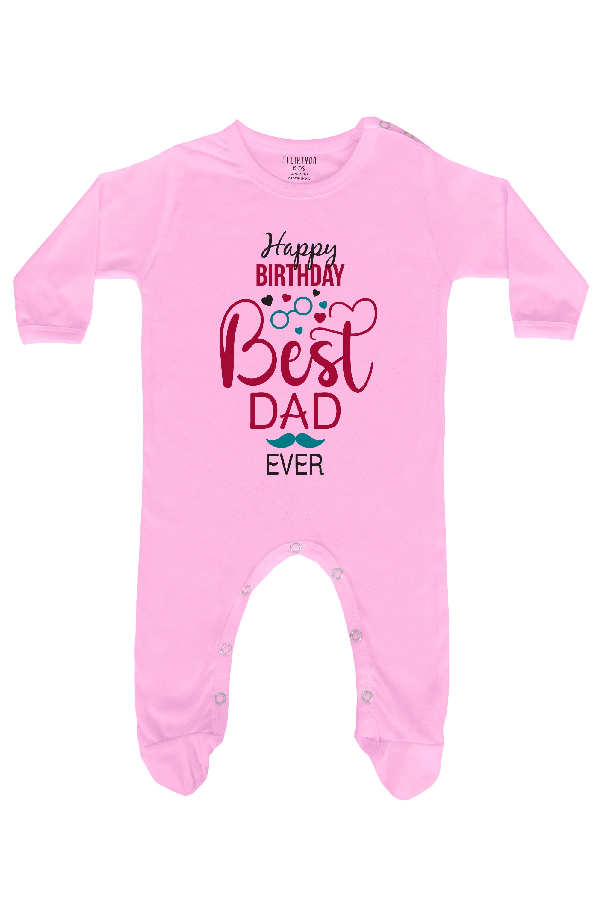 Happy Birthday Best Dad Ever Baby Romper | Onesies