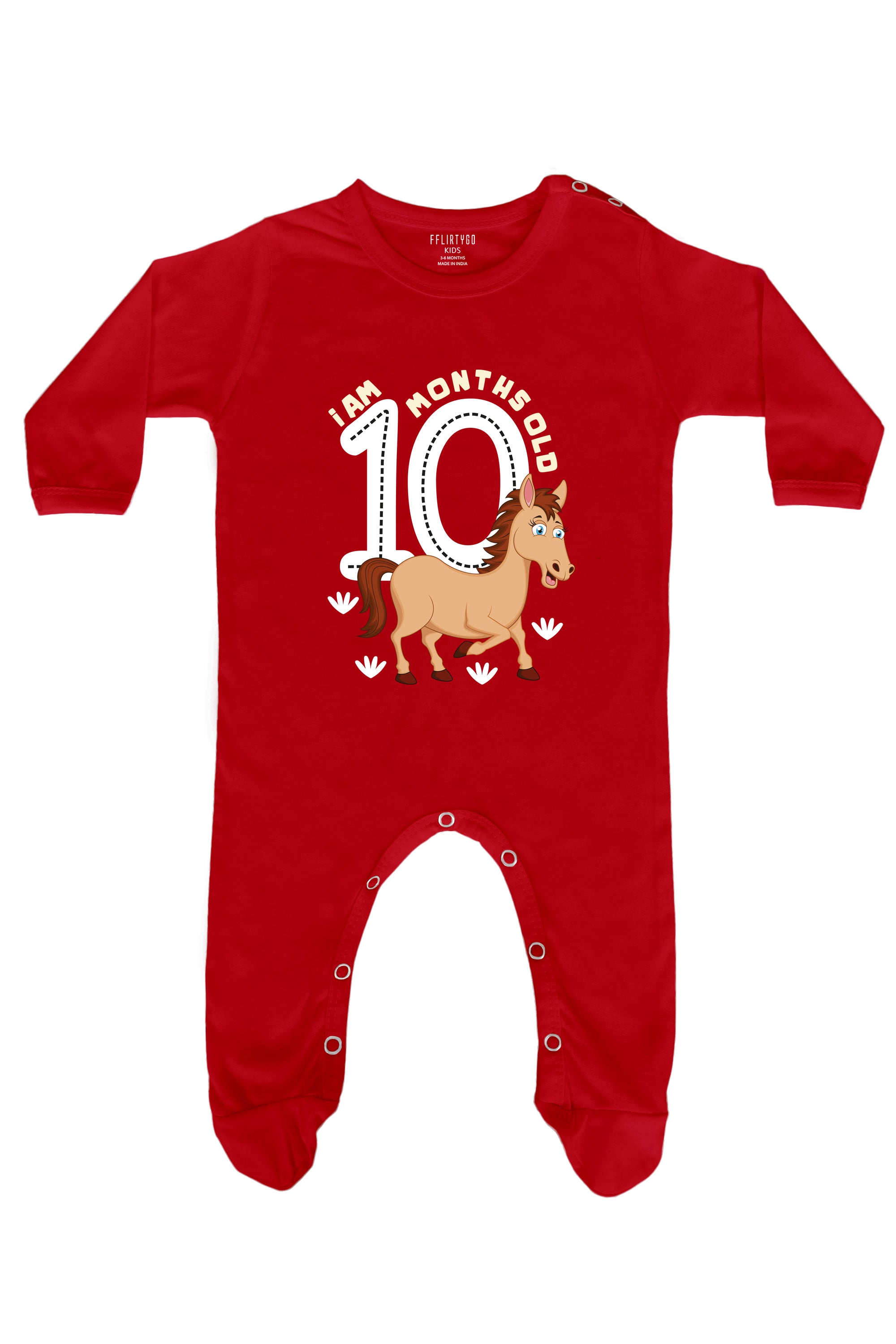 I am 10 Months Old Milestone Baby Romper | Onesies