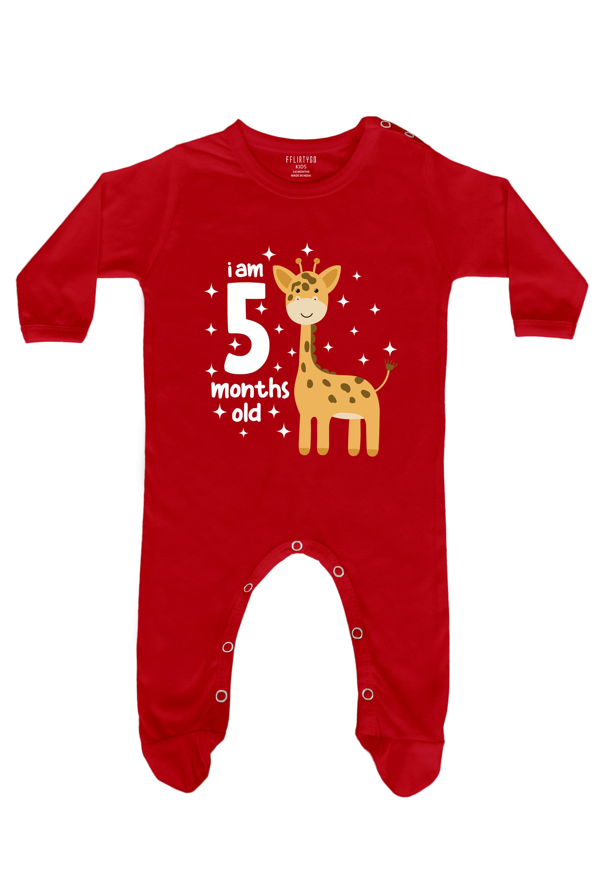 Five Month Milestone Baby Romper | Onesies