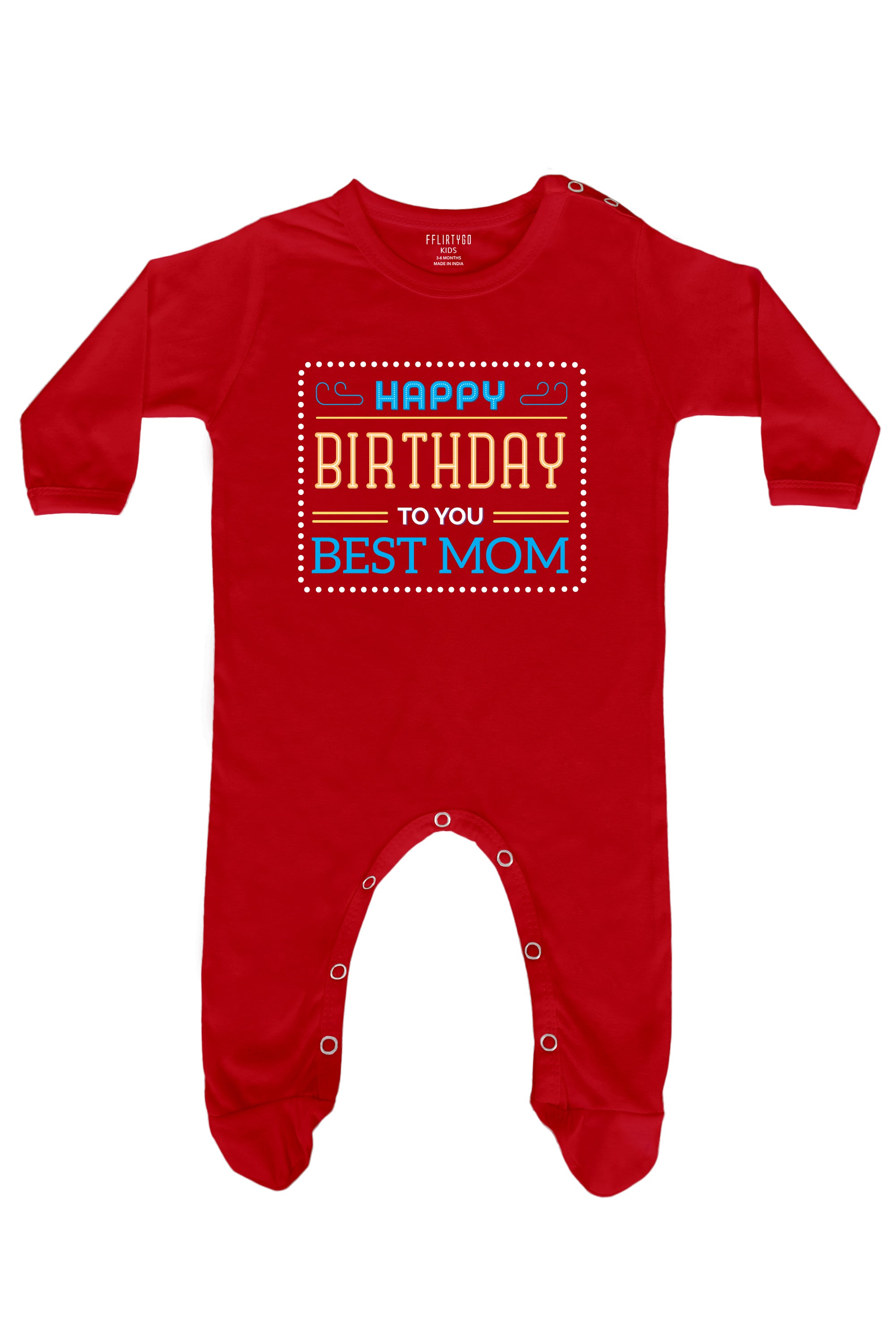 Happy Birthday Best Mom Baby Romper | Onesies