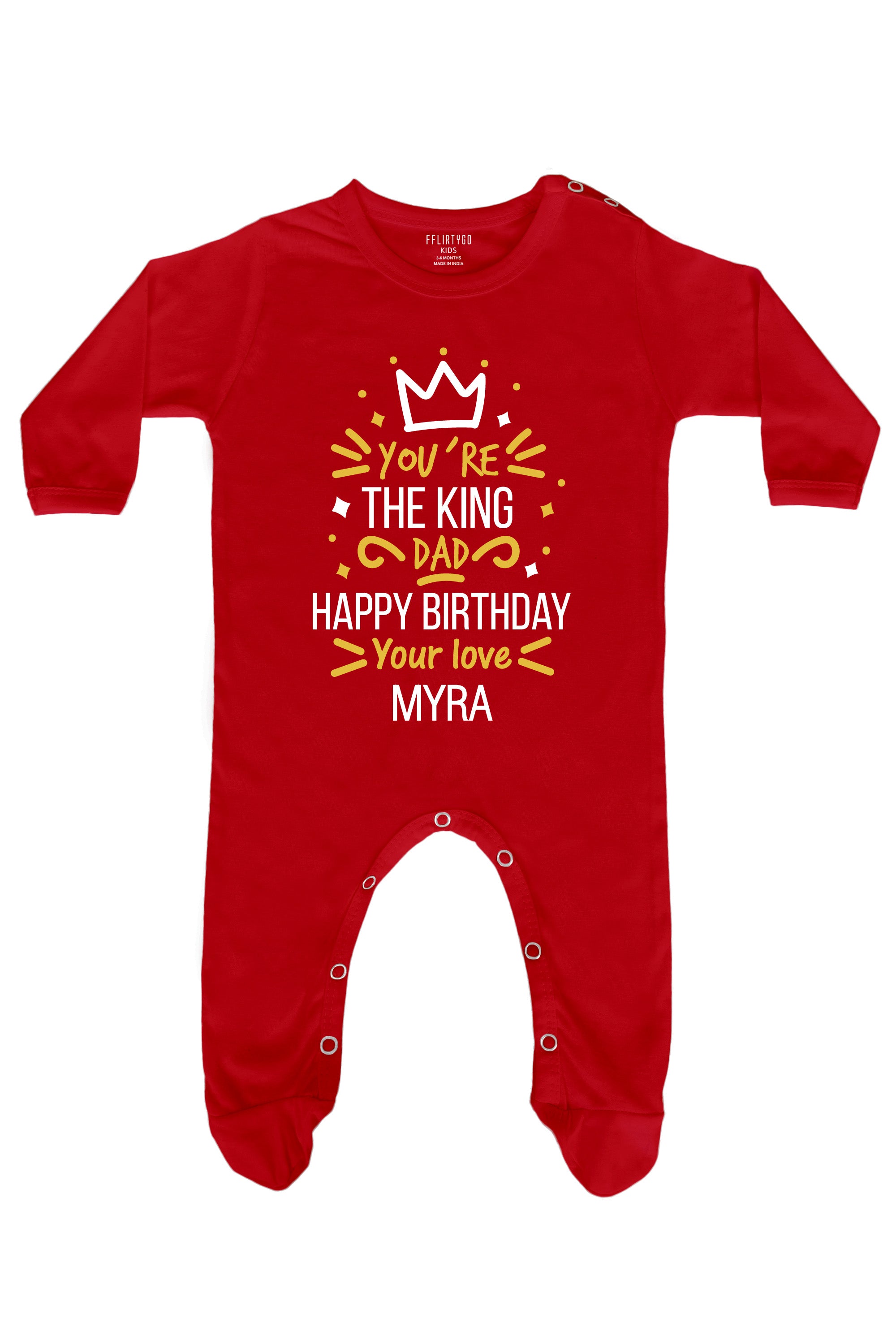 You Are The King Dad  Baby Romper | Onesies w/ Custom Name