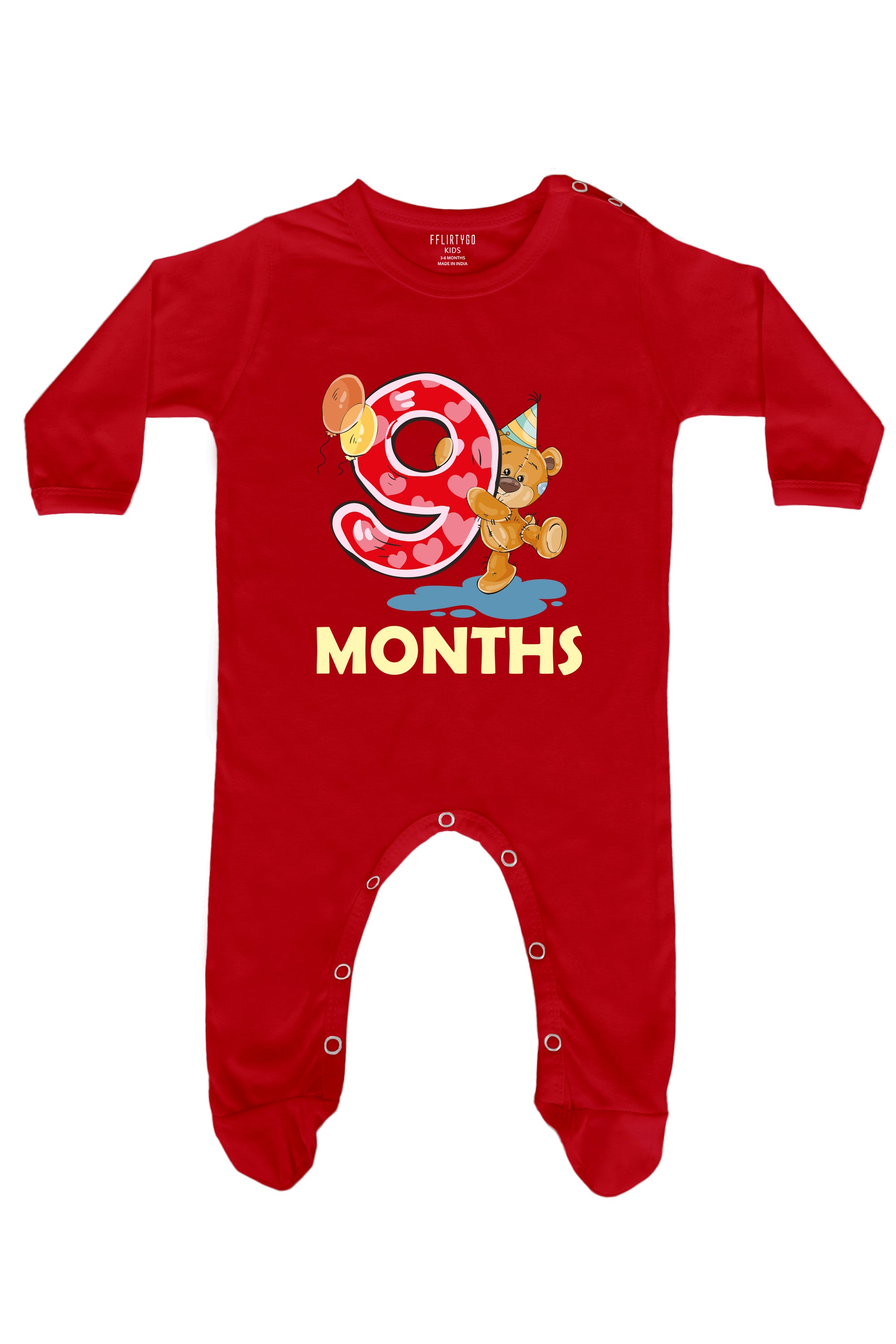 Nine Months Milestone Baby Romper | Onesies