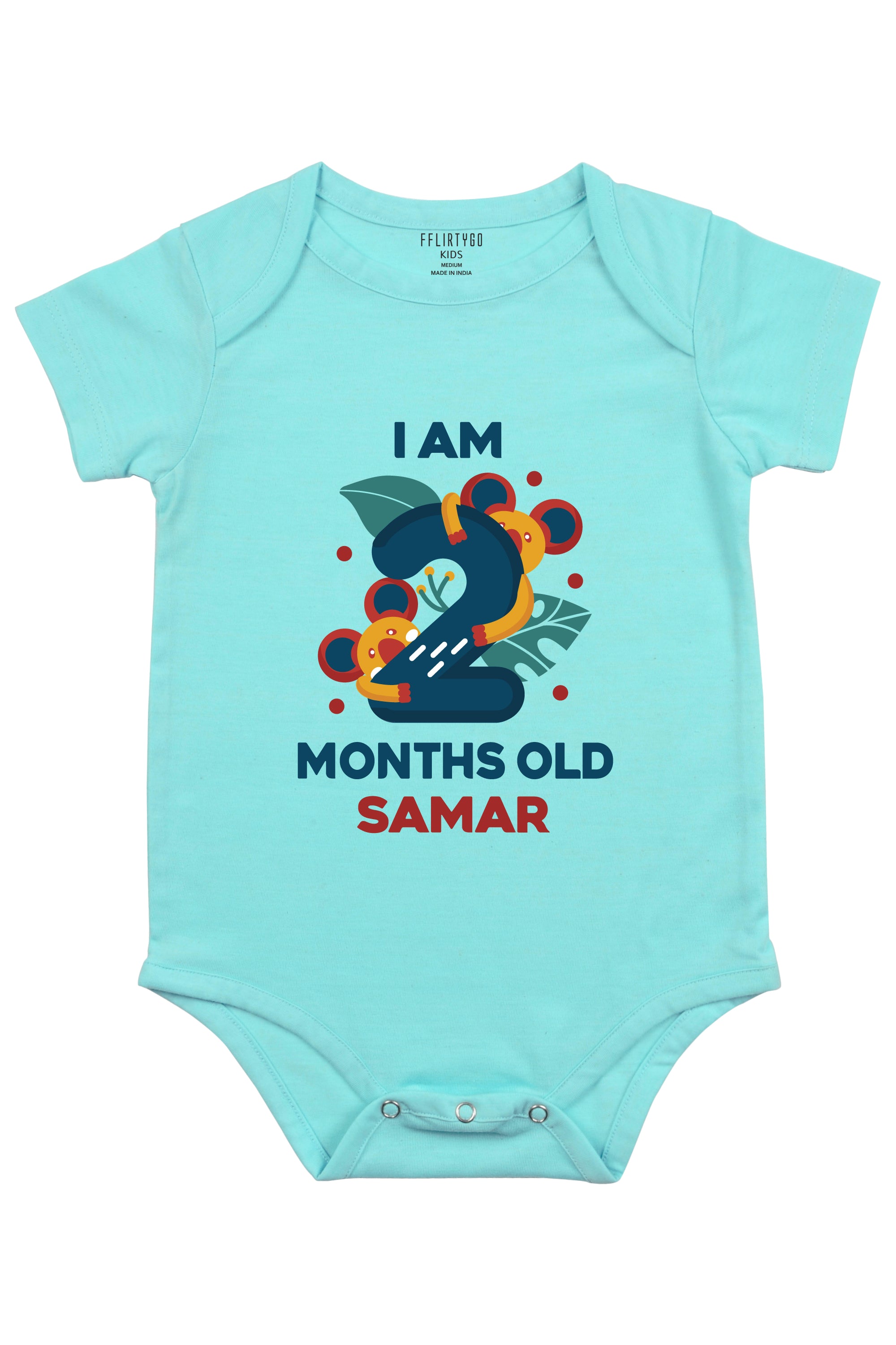 Two Month Birthday Baby Romper | Onesies w/ Custom Name