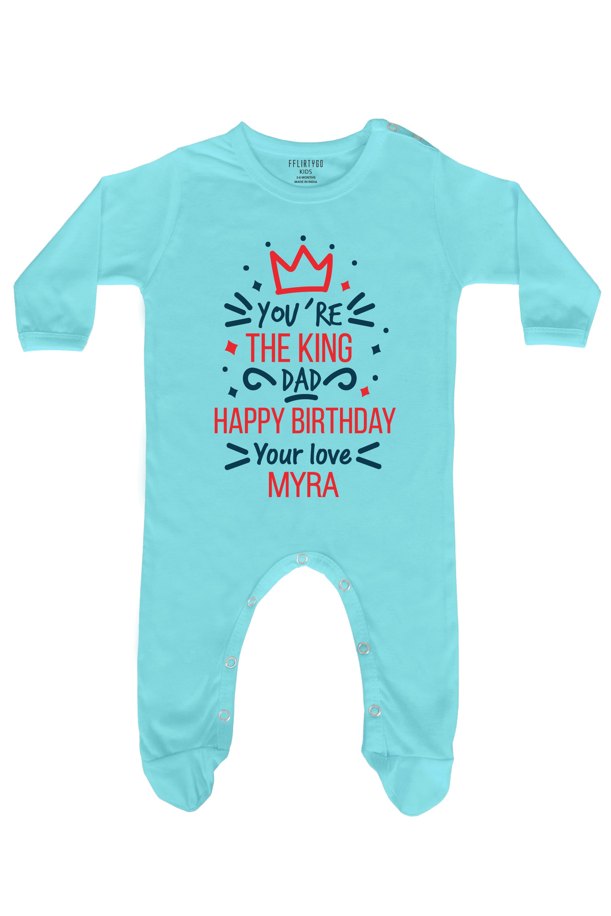 You Are The King Dad  Baby Romper | Onesies w/ Custom Name