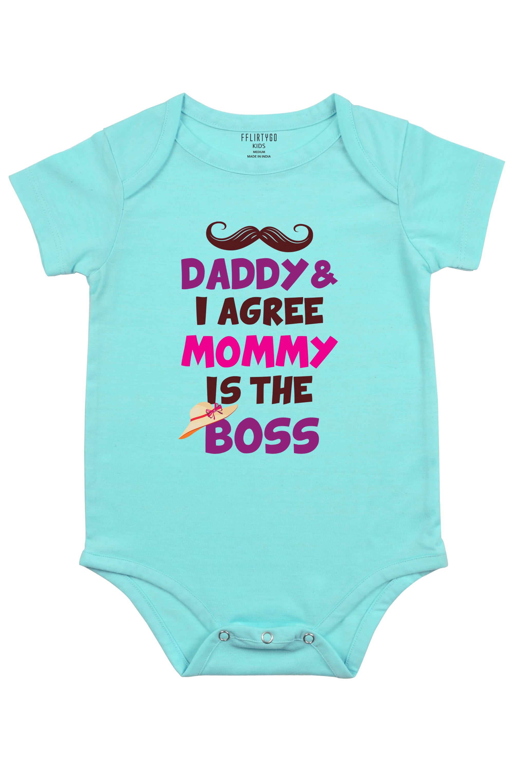 Daddy and I Agree Mommy is The Boss Baby Romper | Onesies