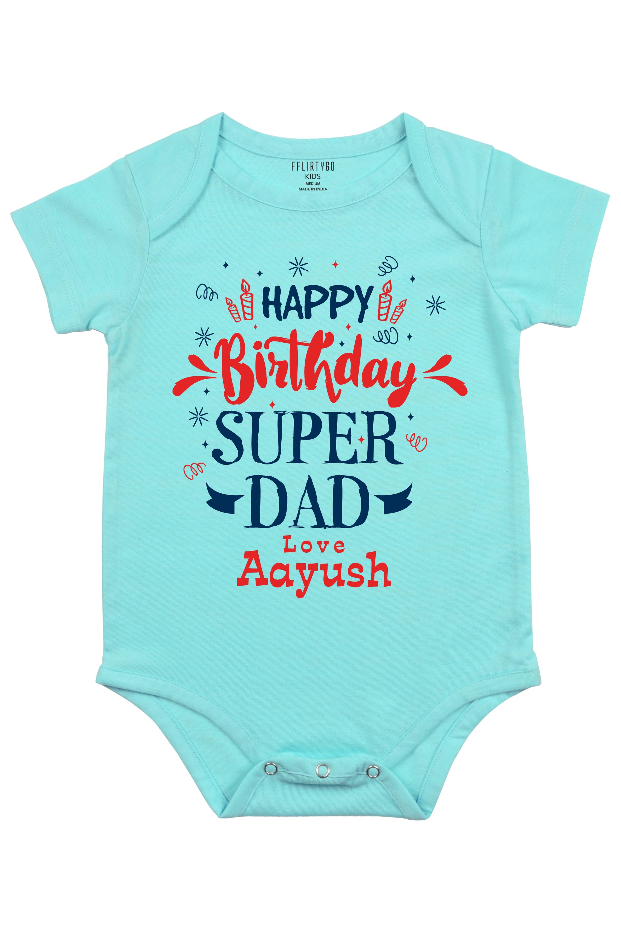 Super Dad Custom Baby Romper | Onesies w/ Custom Name