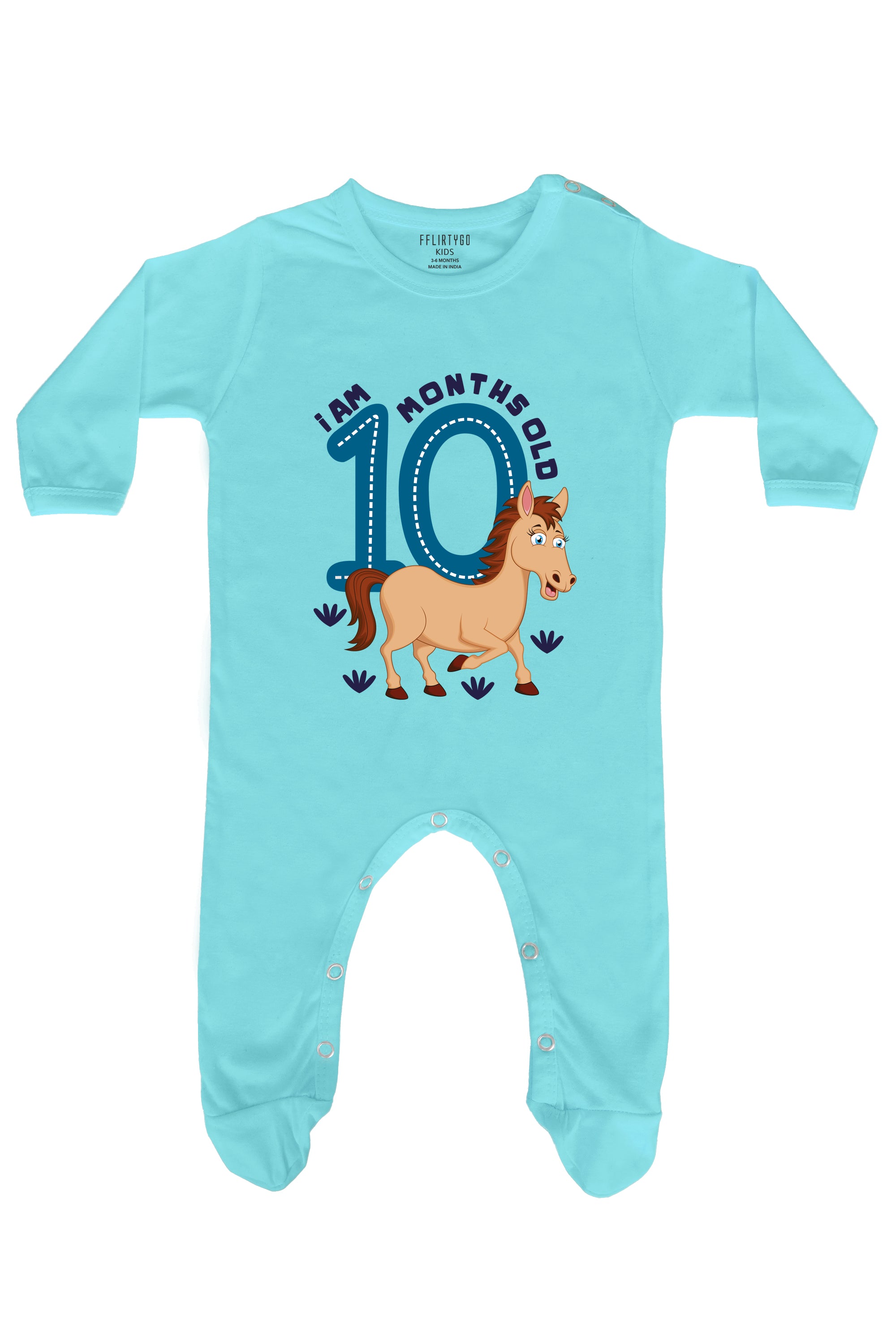 I am 10 Months Old Milestone Baby Romper | Onesies