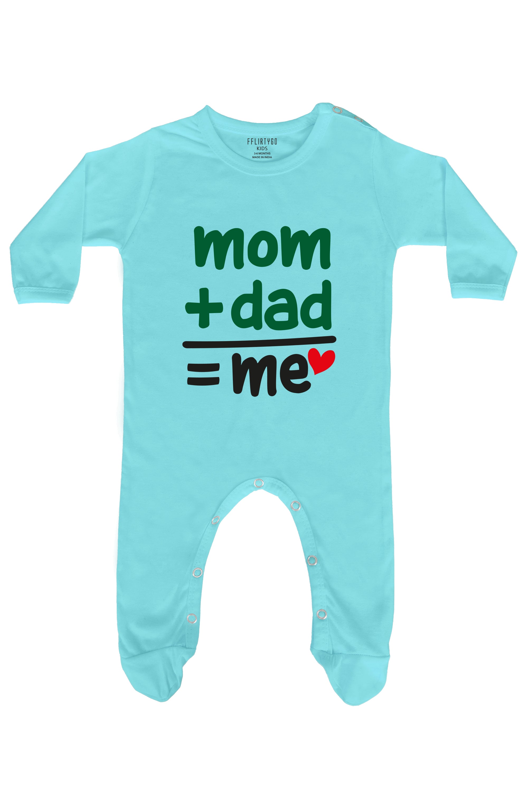 Mom and Dad Equal Me Baby Romper | Onesies