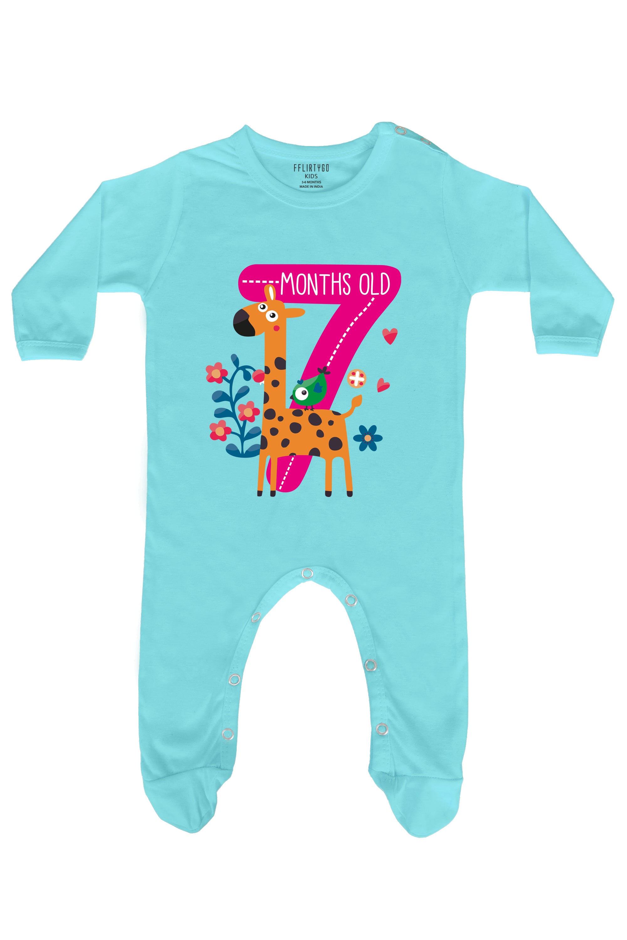 Seven Months Old Milestone Baby Romper | Onesies