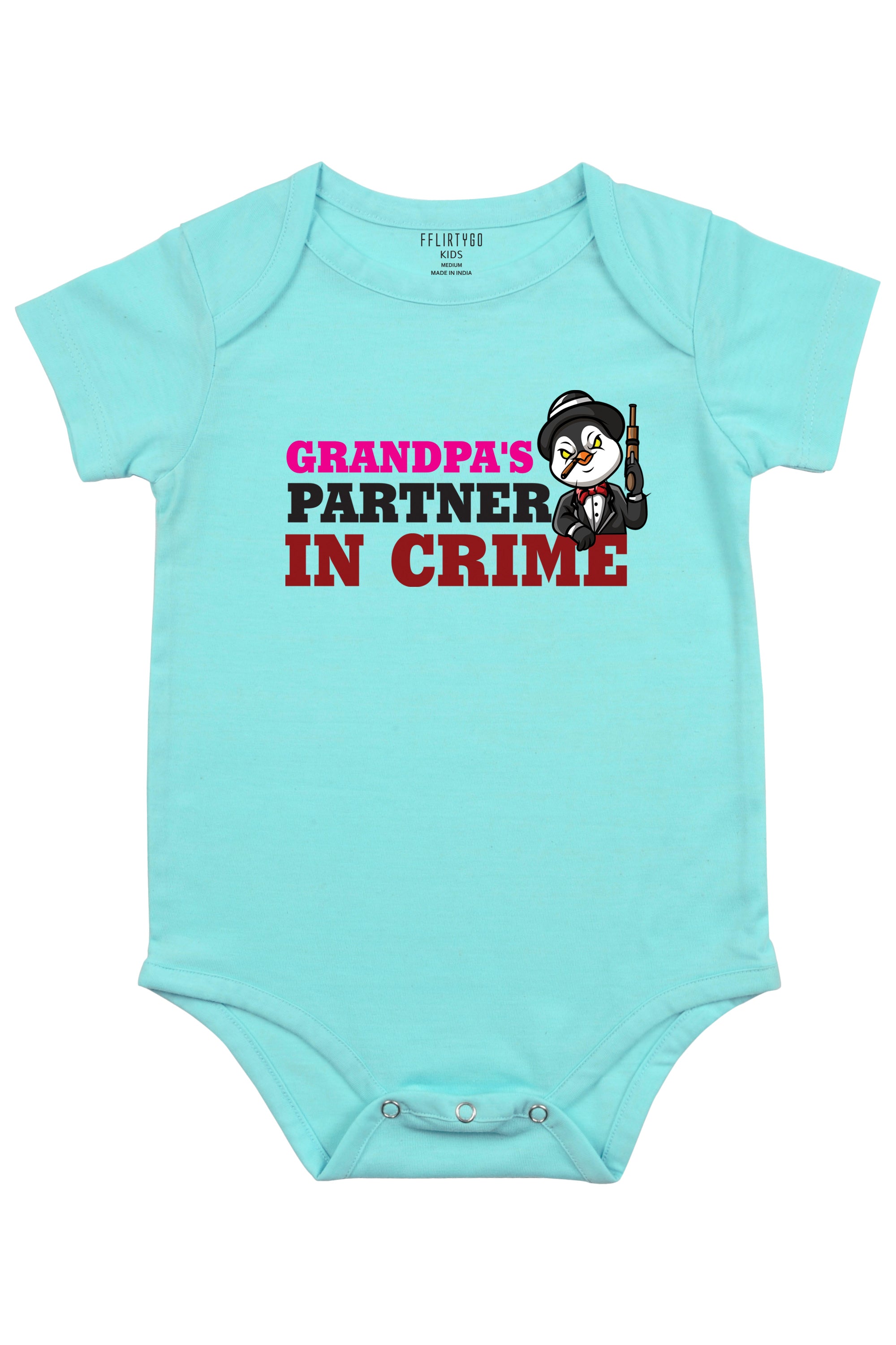 Grandpa's Partner In Crime Baby Romper | Onesies