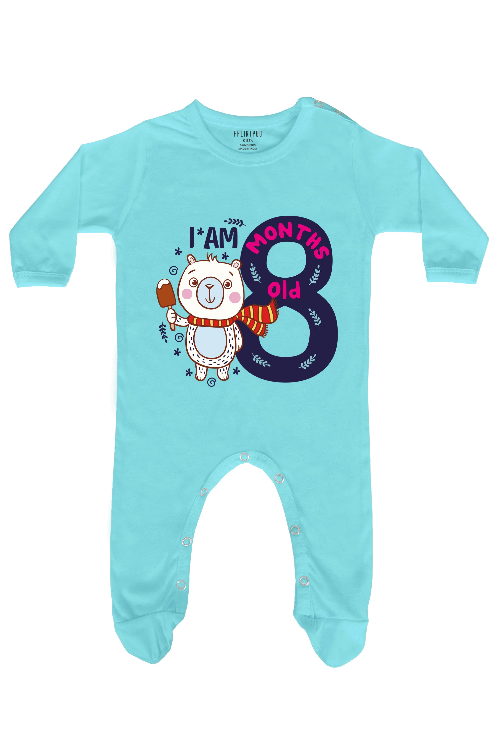 I Am 8 Months Old Baby Romper | Onesies