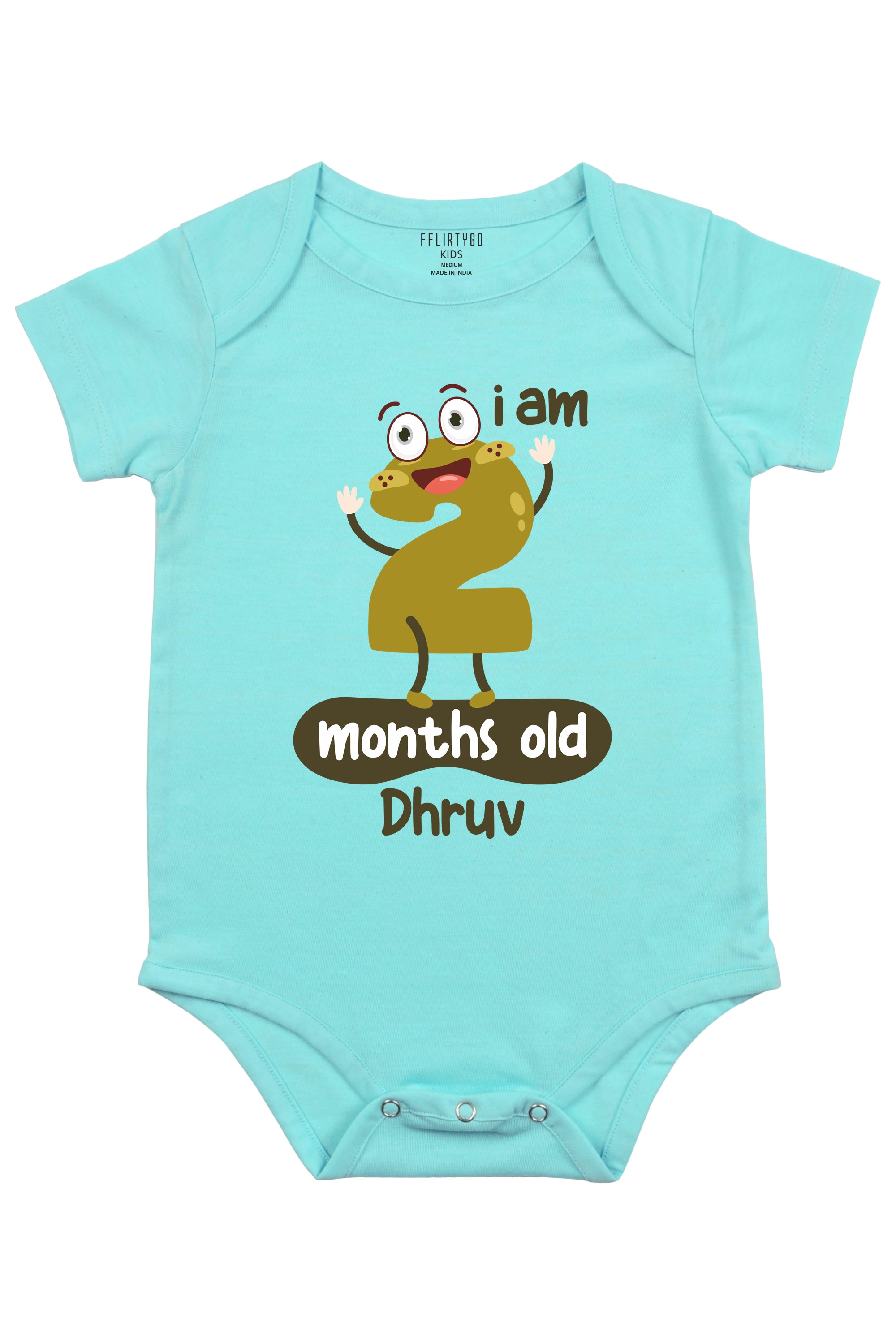 Two Months Milestone Baby Romper | Onesies w/ Custom Name