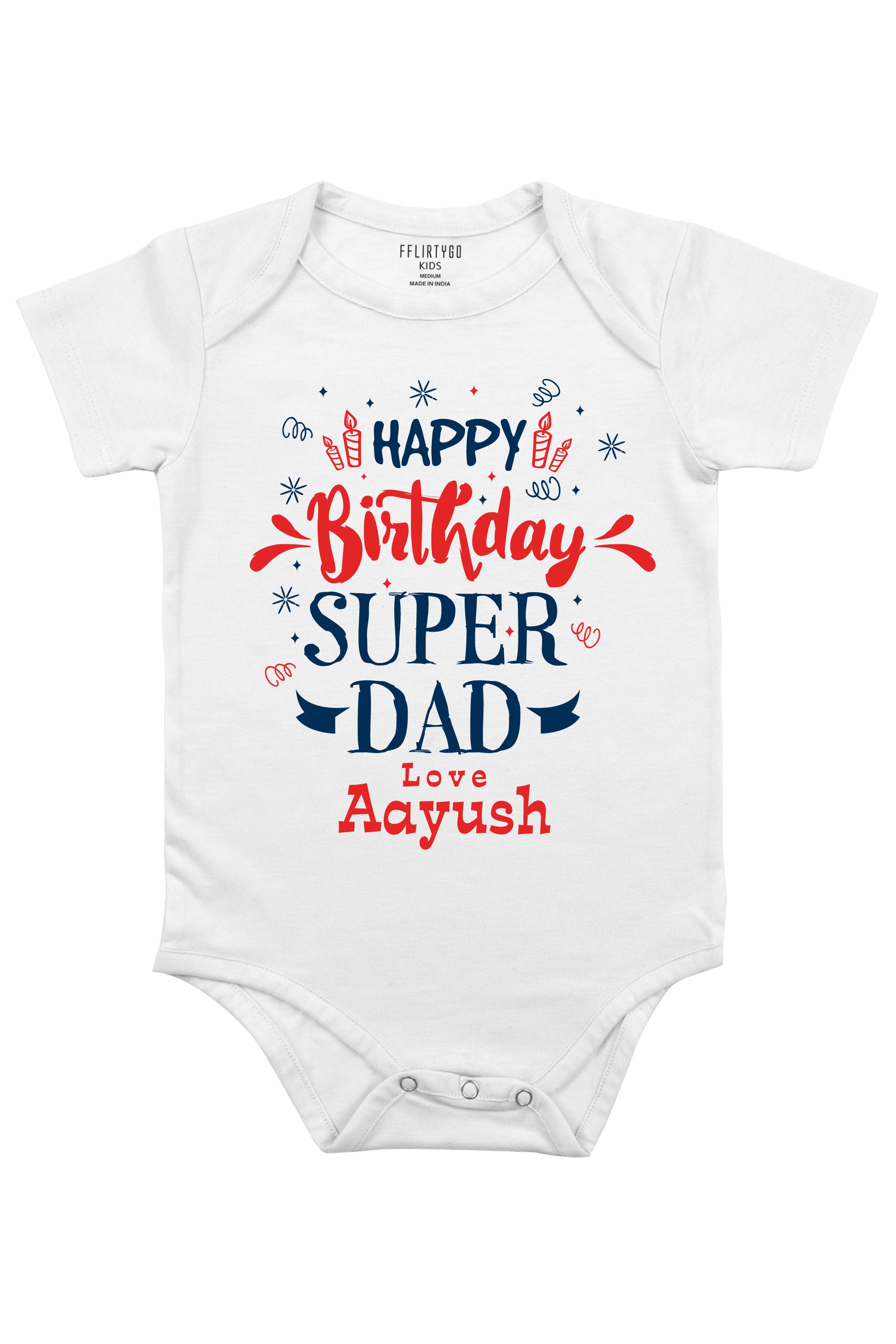 Super Dad Custom Baby Romper | Onesies w/ Custom Name