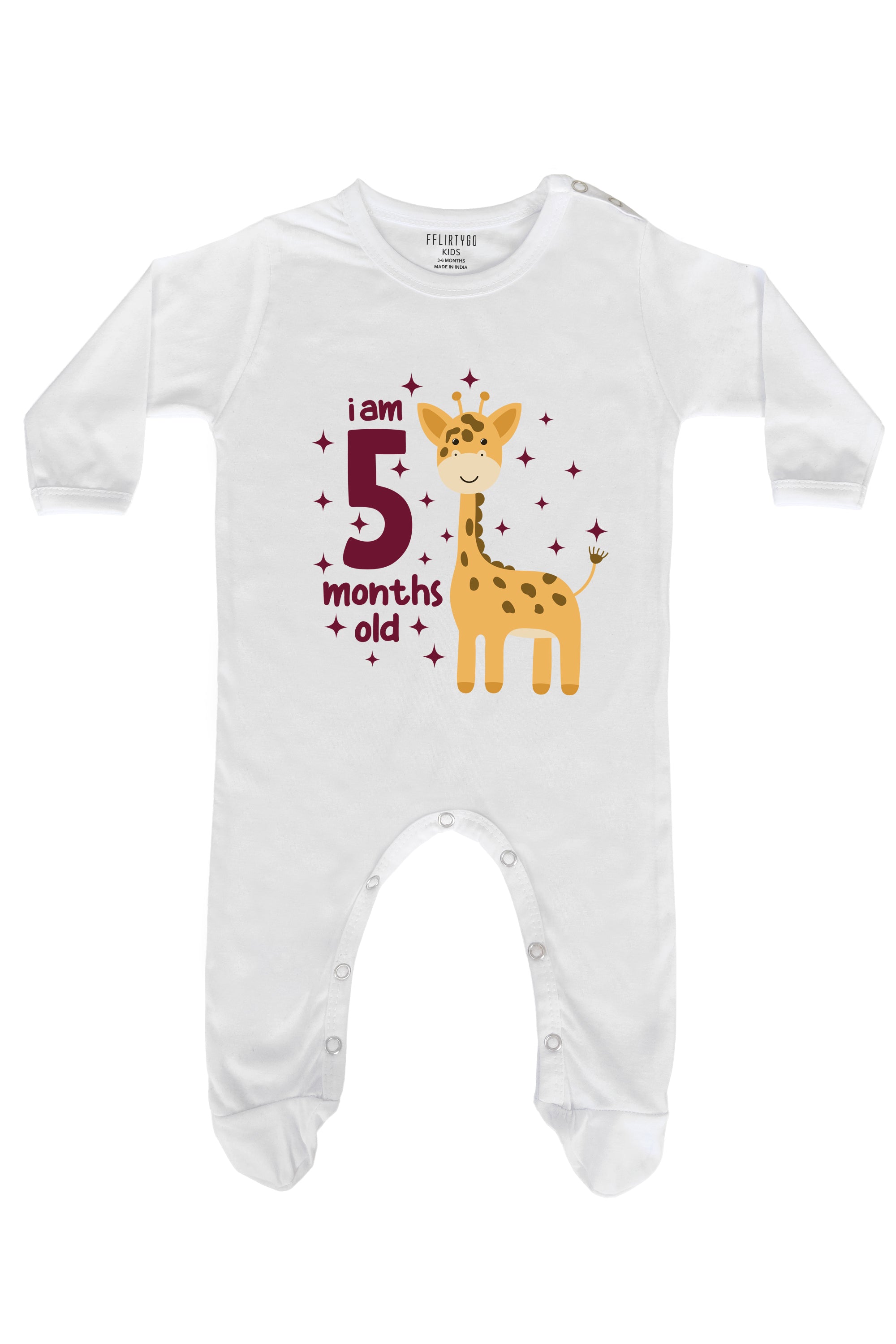 Five Month Milestone Baby Romper | Onesies