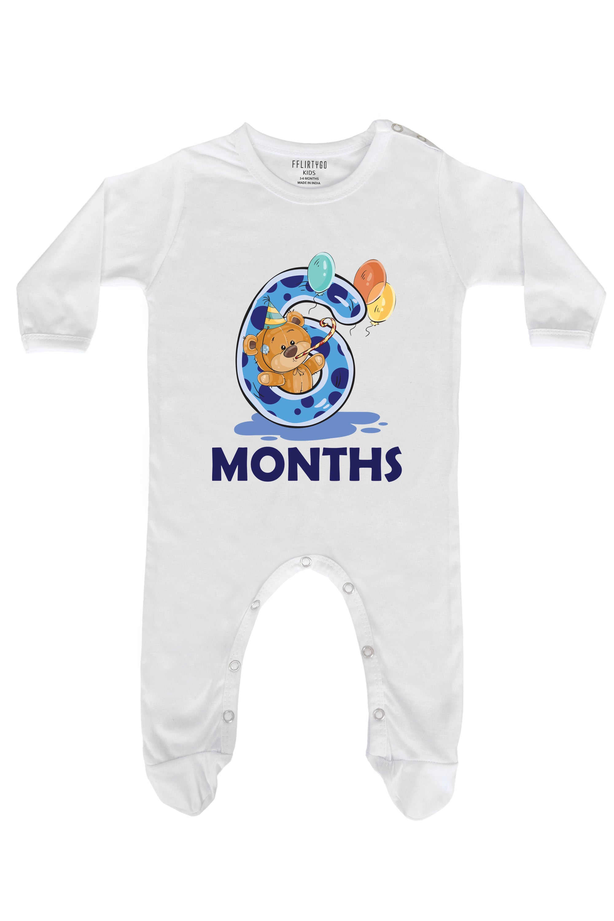 Six Months Milestone Baby Romper | Onesies