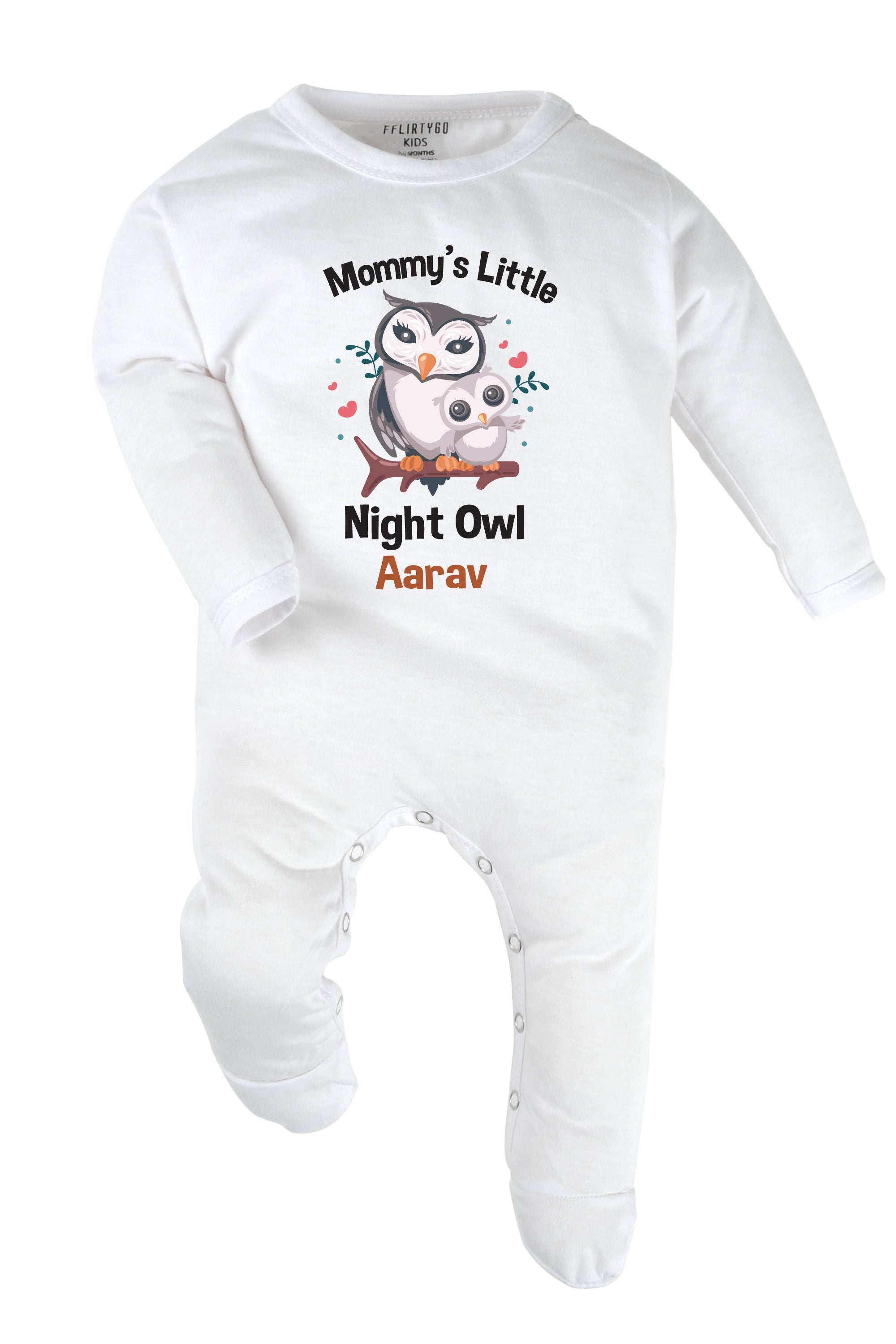 Mommy's Little Night Owl Baby Romper | Onesies w/ Custom Name