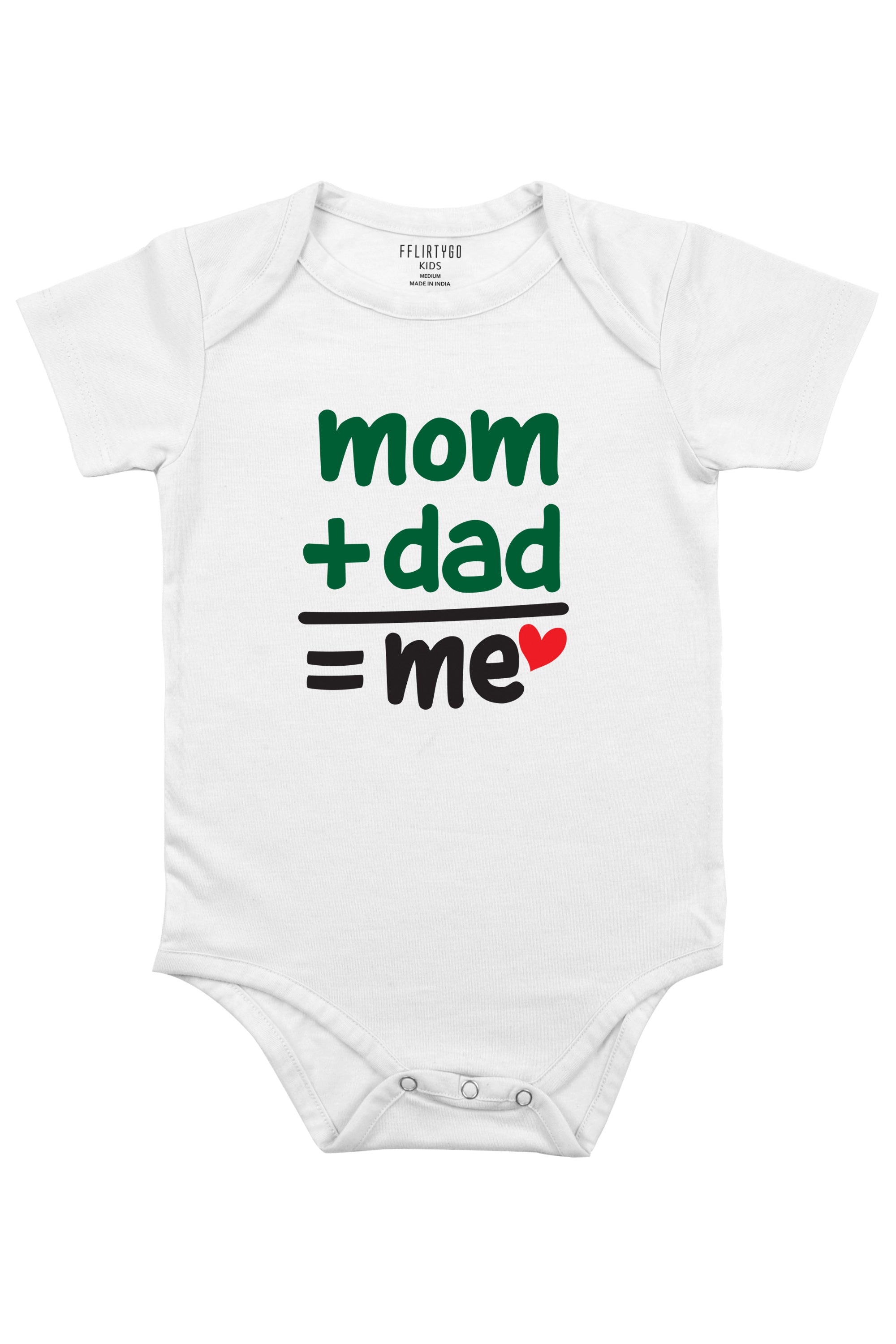 Mom and Dad Equal Me Baby Romper | Onesies