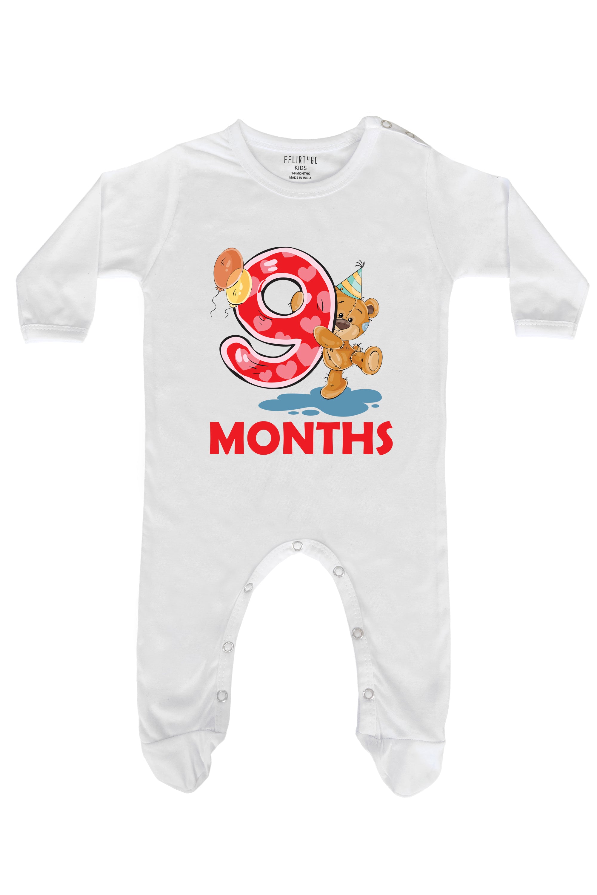 Nine Months Milestone Baby Romper | Onesies