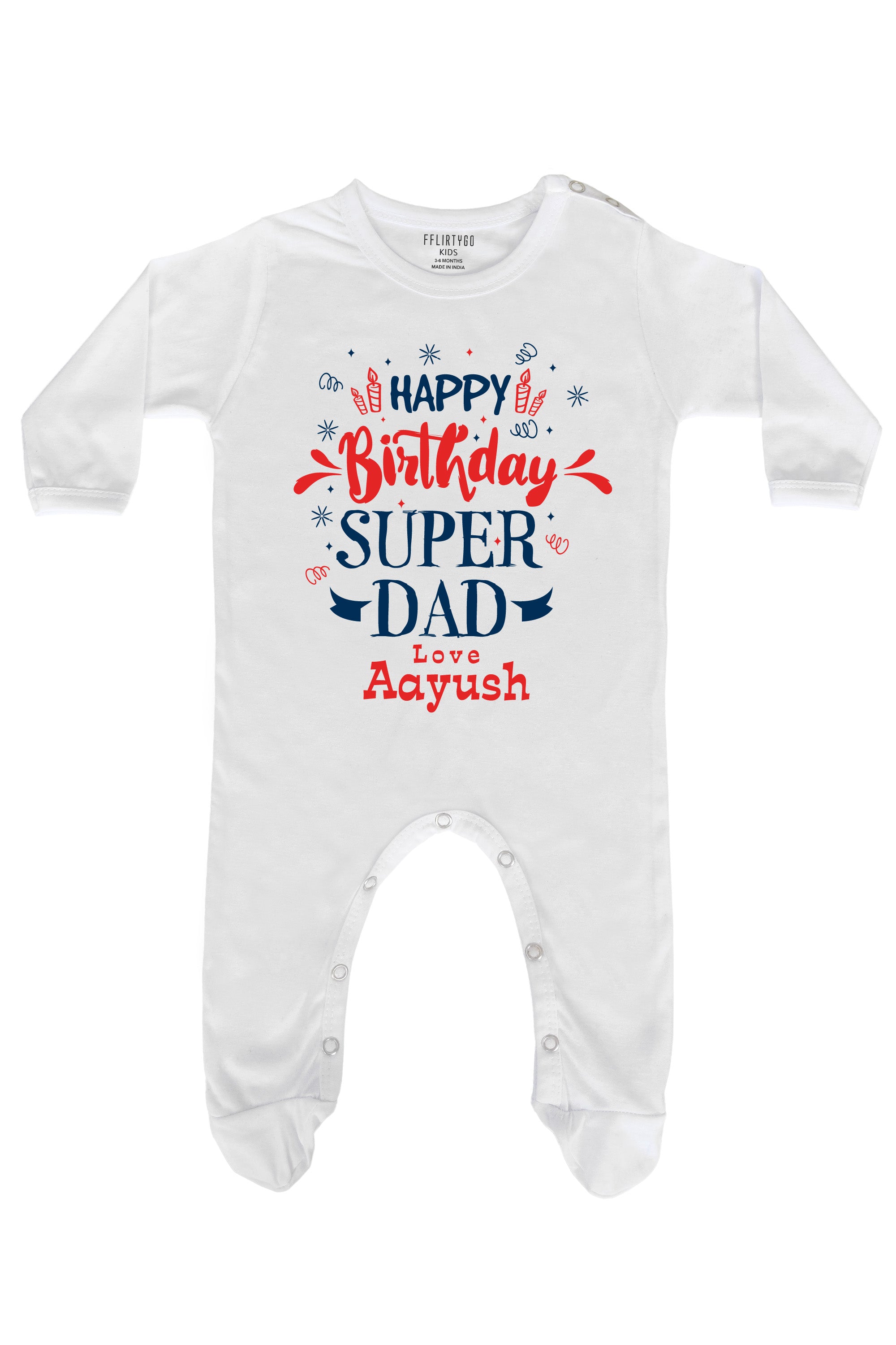 Super Dad Custom Baby Romper | Onesies w/ Custom Name