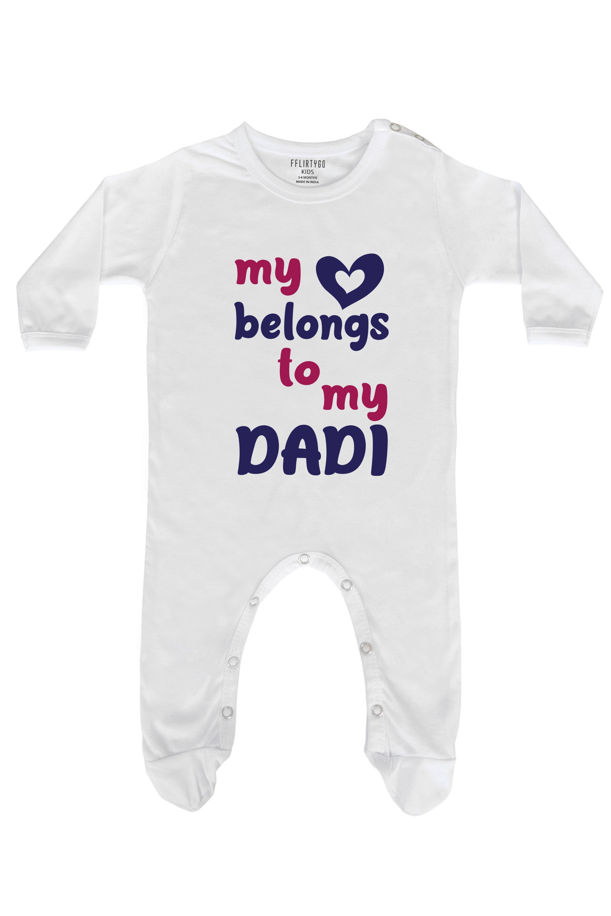 My Love Belongs To My Dadi Baby Romper | Onesies