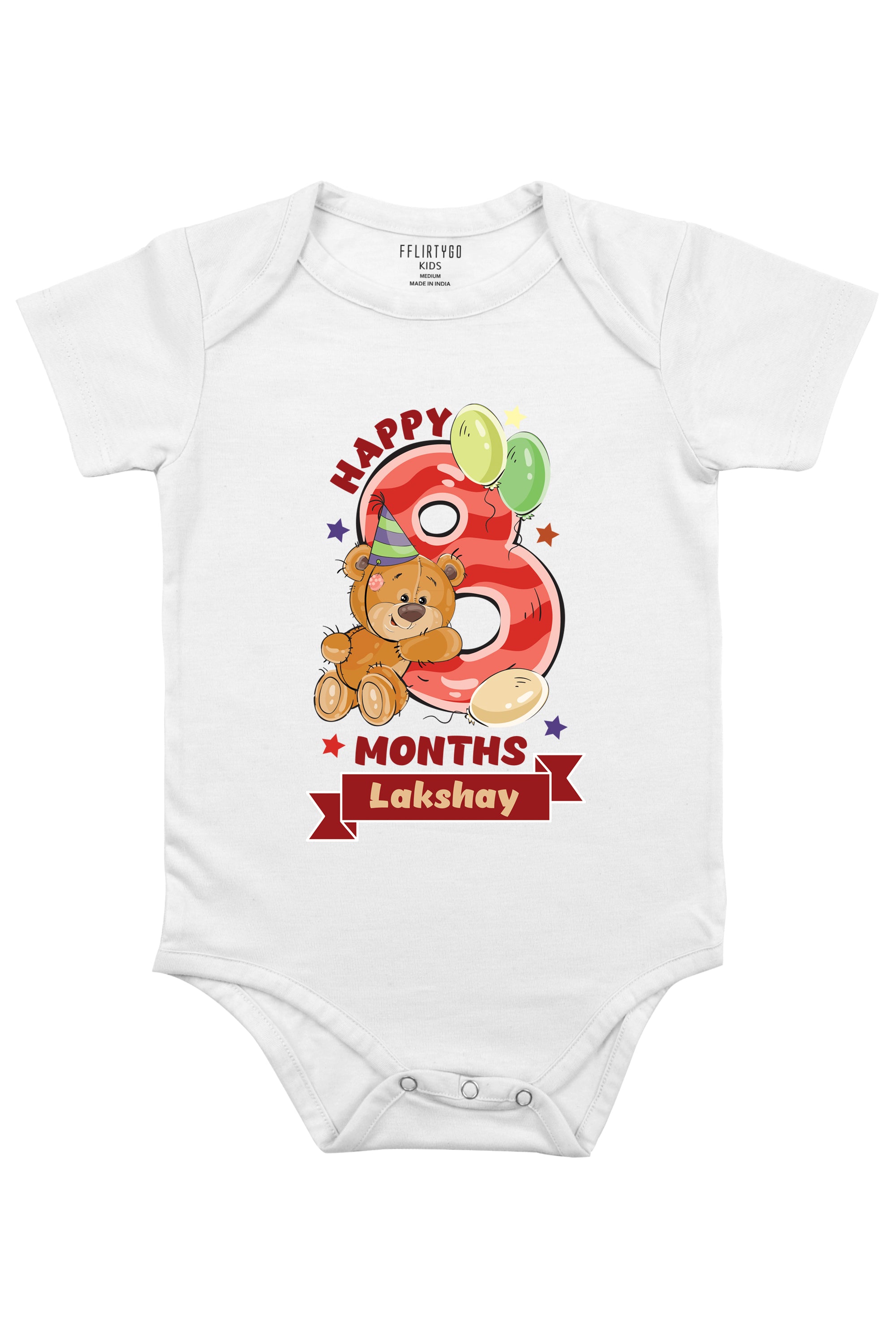 Happy Eight Months Milestone with Custom Name - FflirtyGo