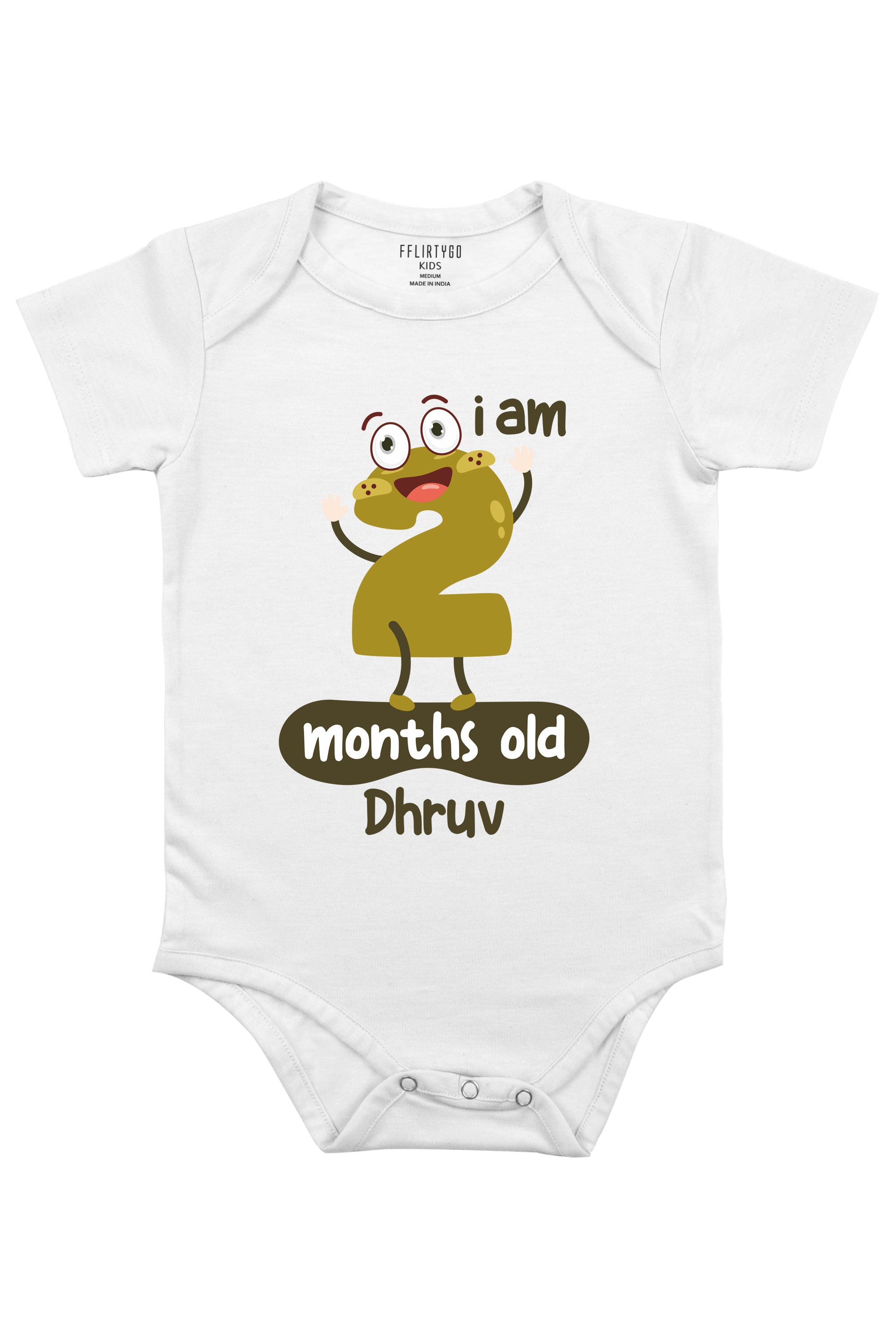 Two Months Milestone Baby Romper | Onesies w/ Custom Name