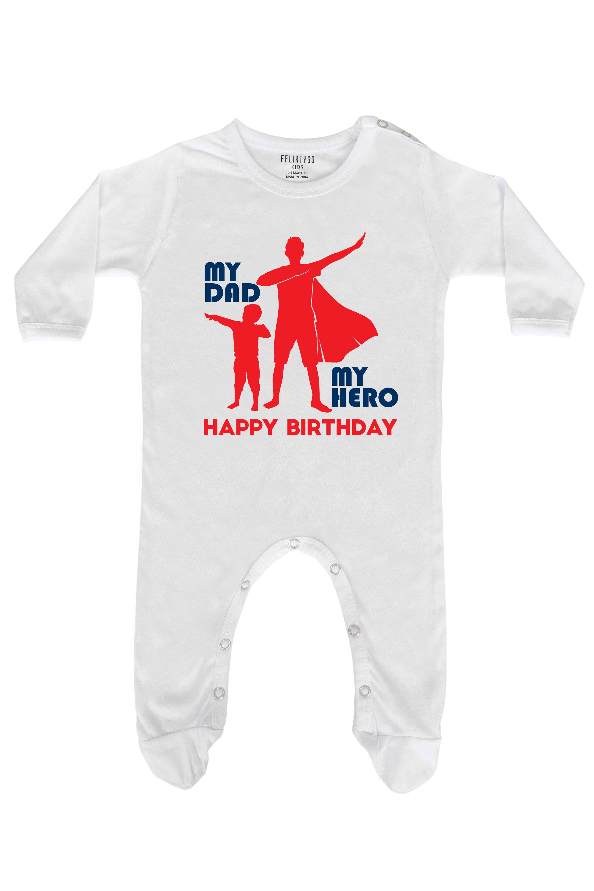 My Dad My  Hero Baby Romper | Onesies