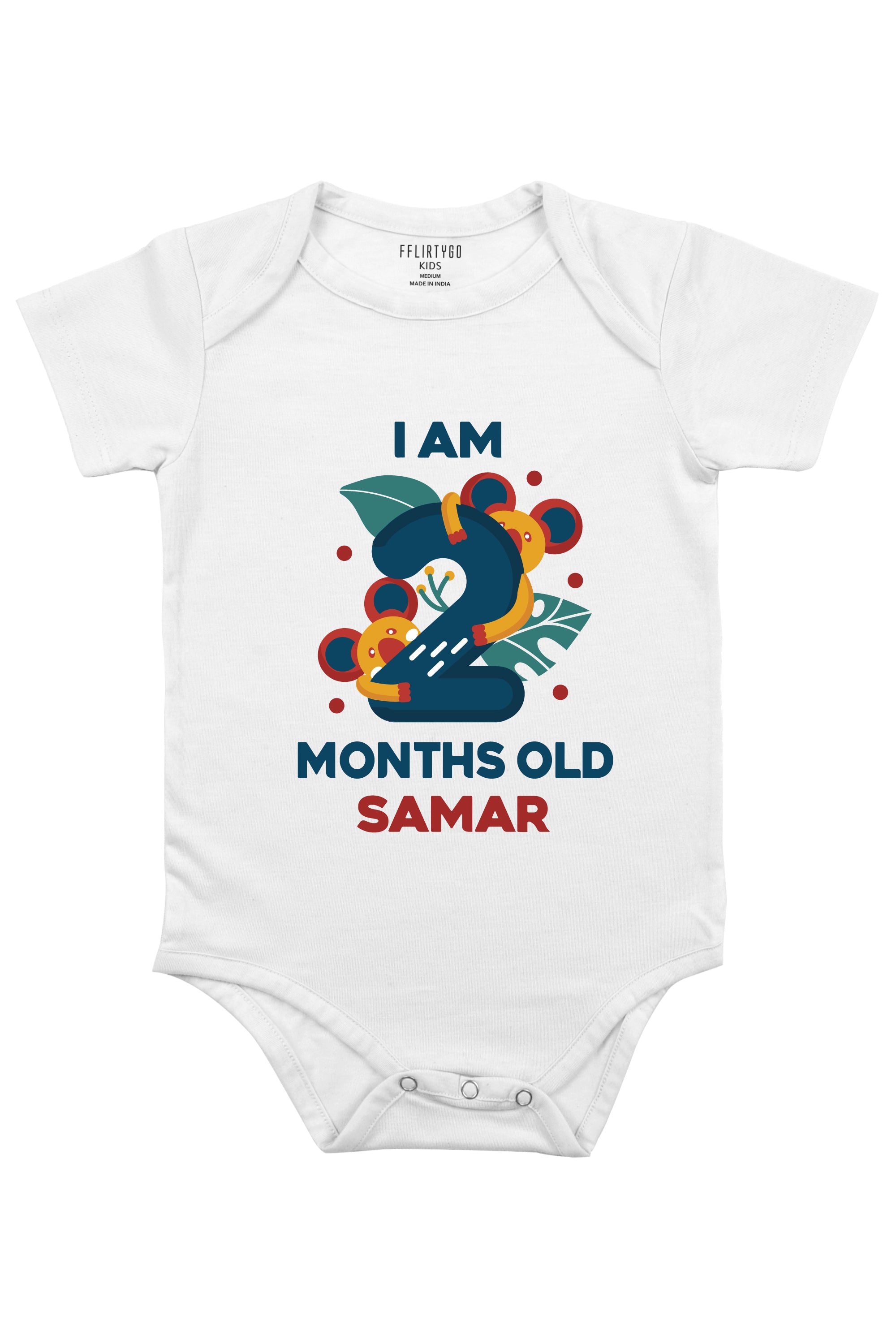 Two Month Birthday Baby Romper | Onesies w/ Custom Name