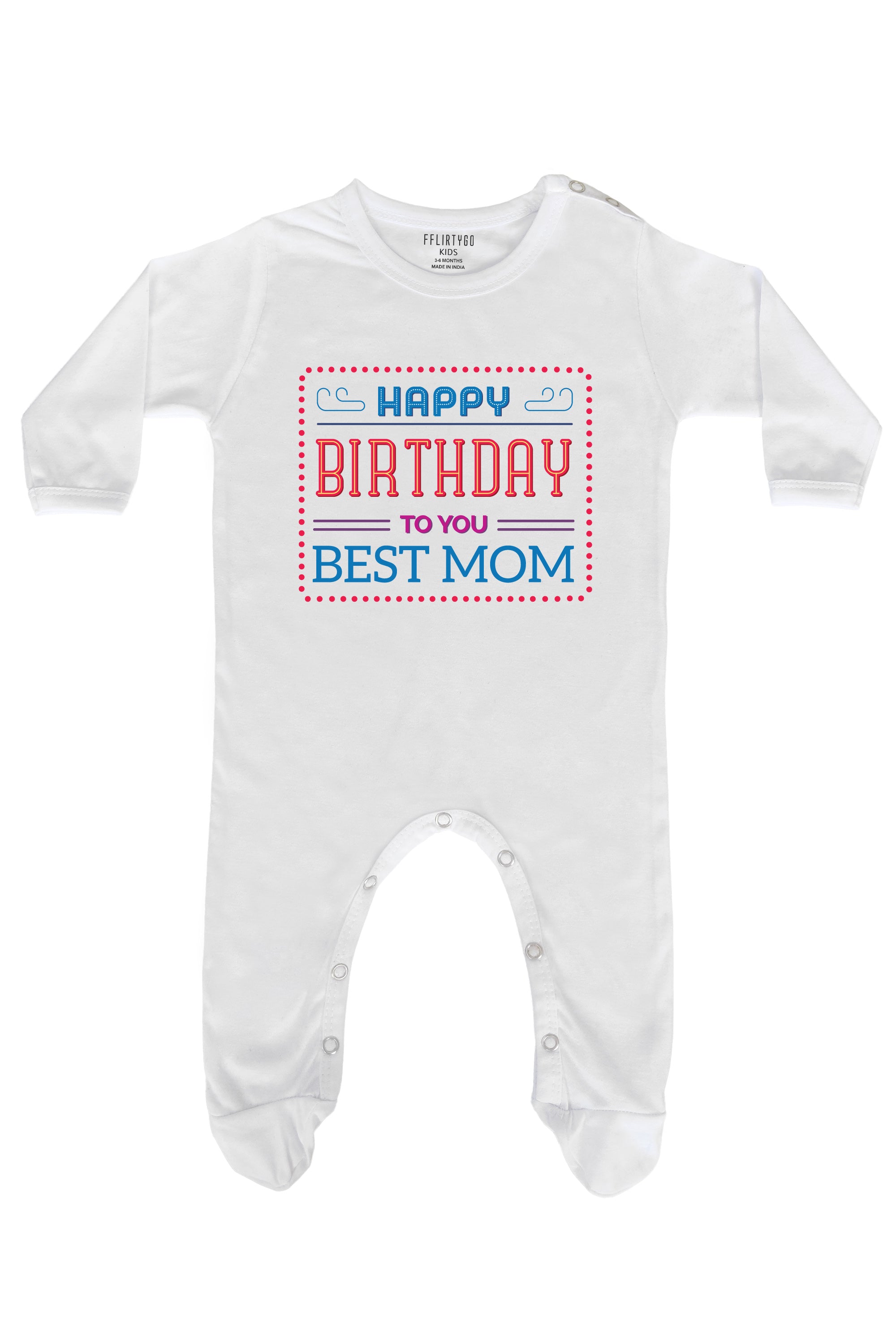 Happy Birthday Best Mom Baby Romper | Onesies