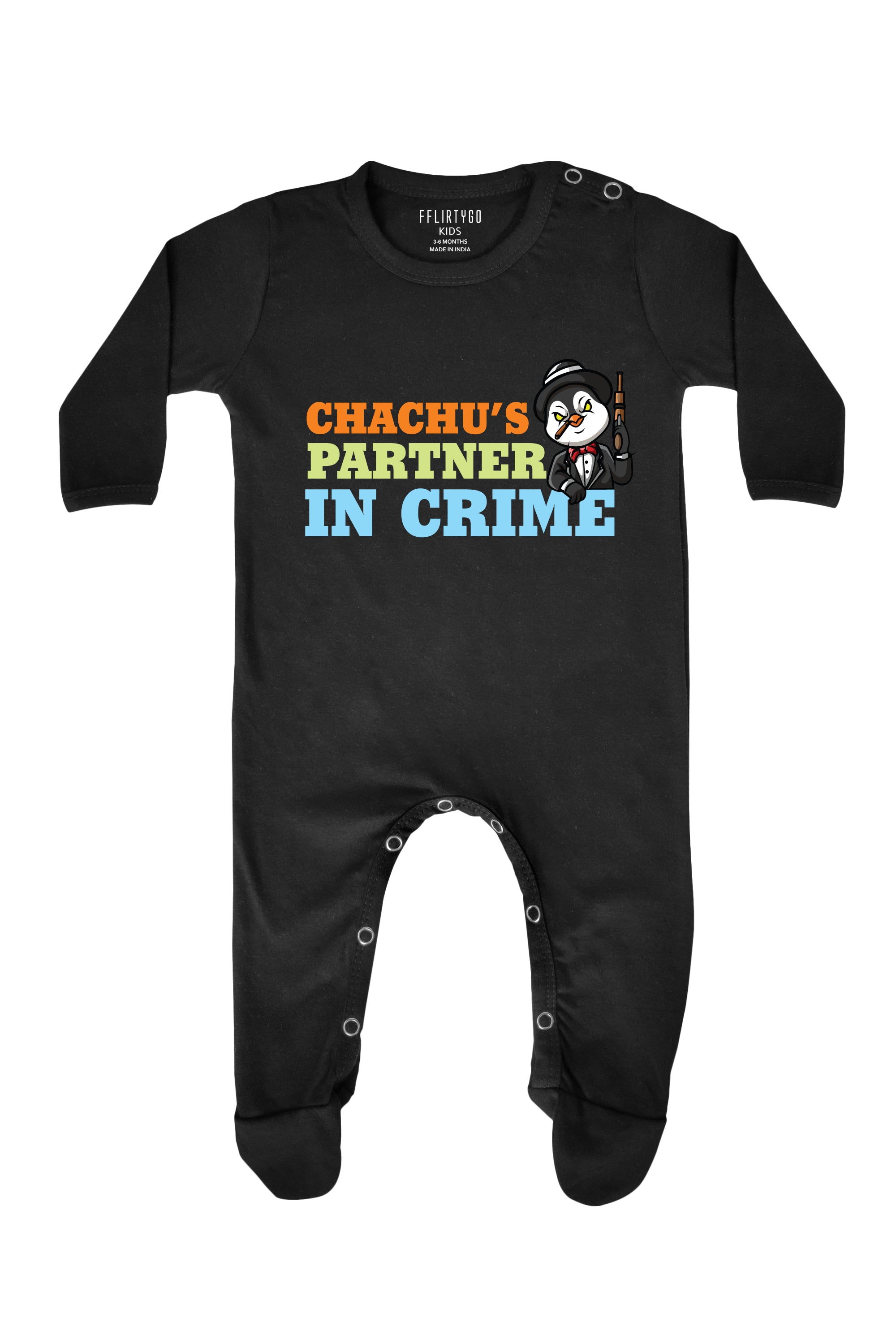 Chachu's Partner In Crime Baby Romper | Onesies