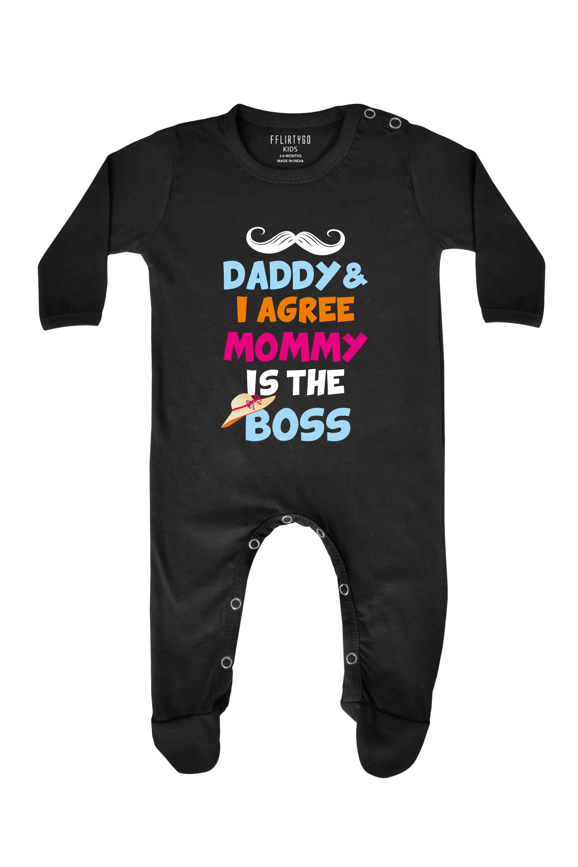 Daddy and I Agree Mommy is The Boss Baby Romper | Onesies