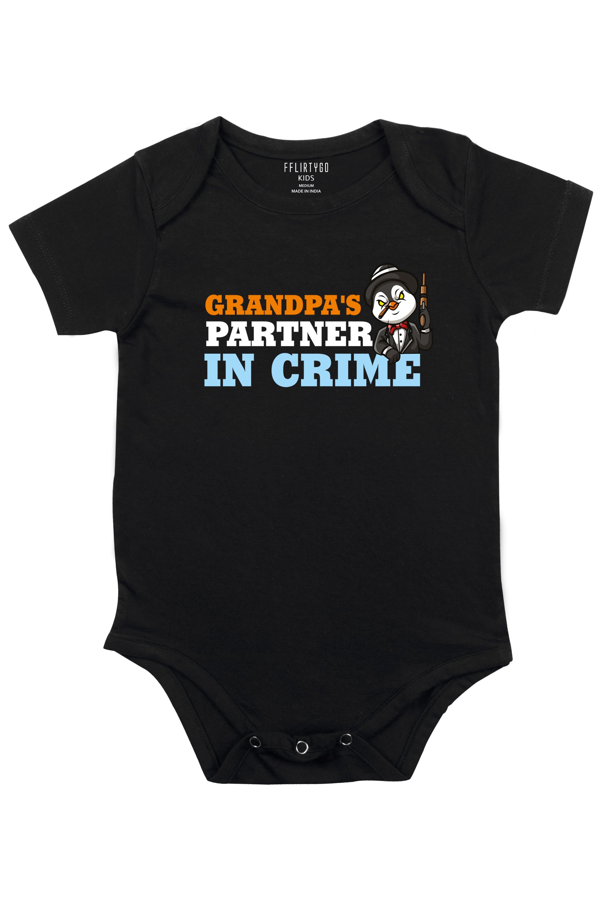 Grandpa's Partner In Crime Baby Romper | Onesies