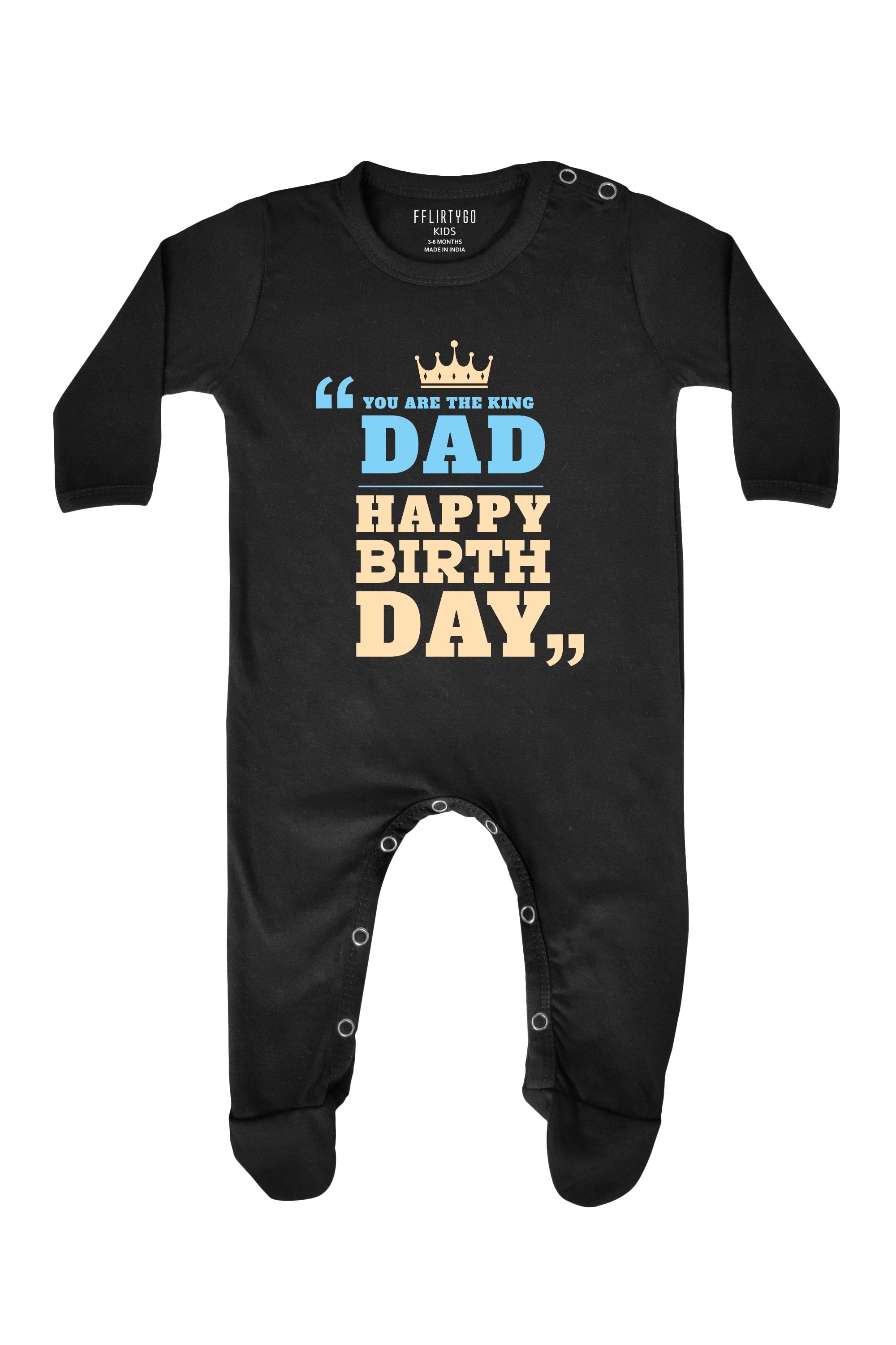 You Are The King Dad Happy Birthday Baby Romper | Onesies