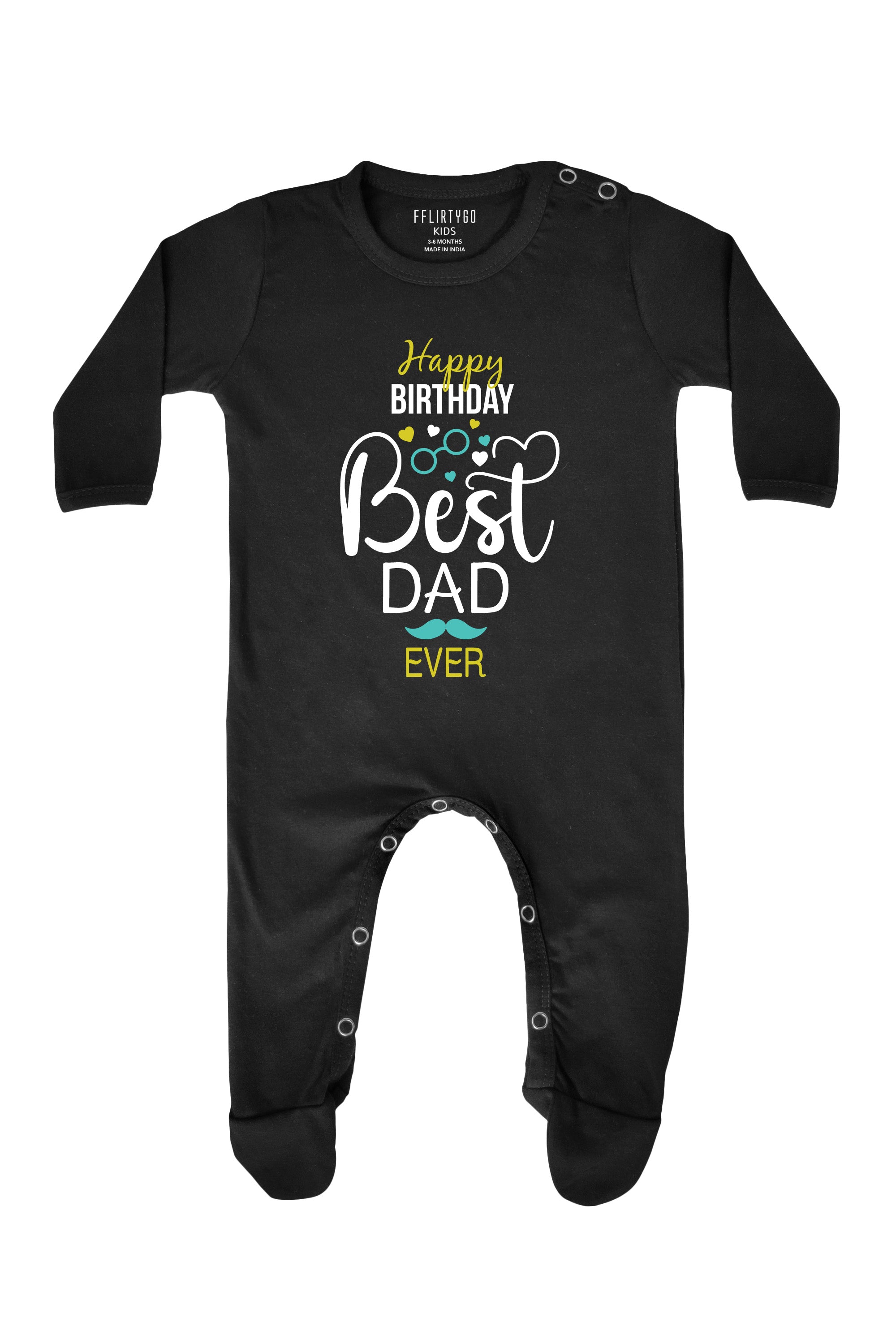 Happy Birthday Best Dad Ever Baby Romper | Onesies