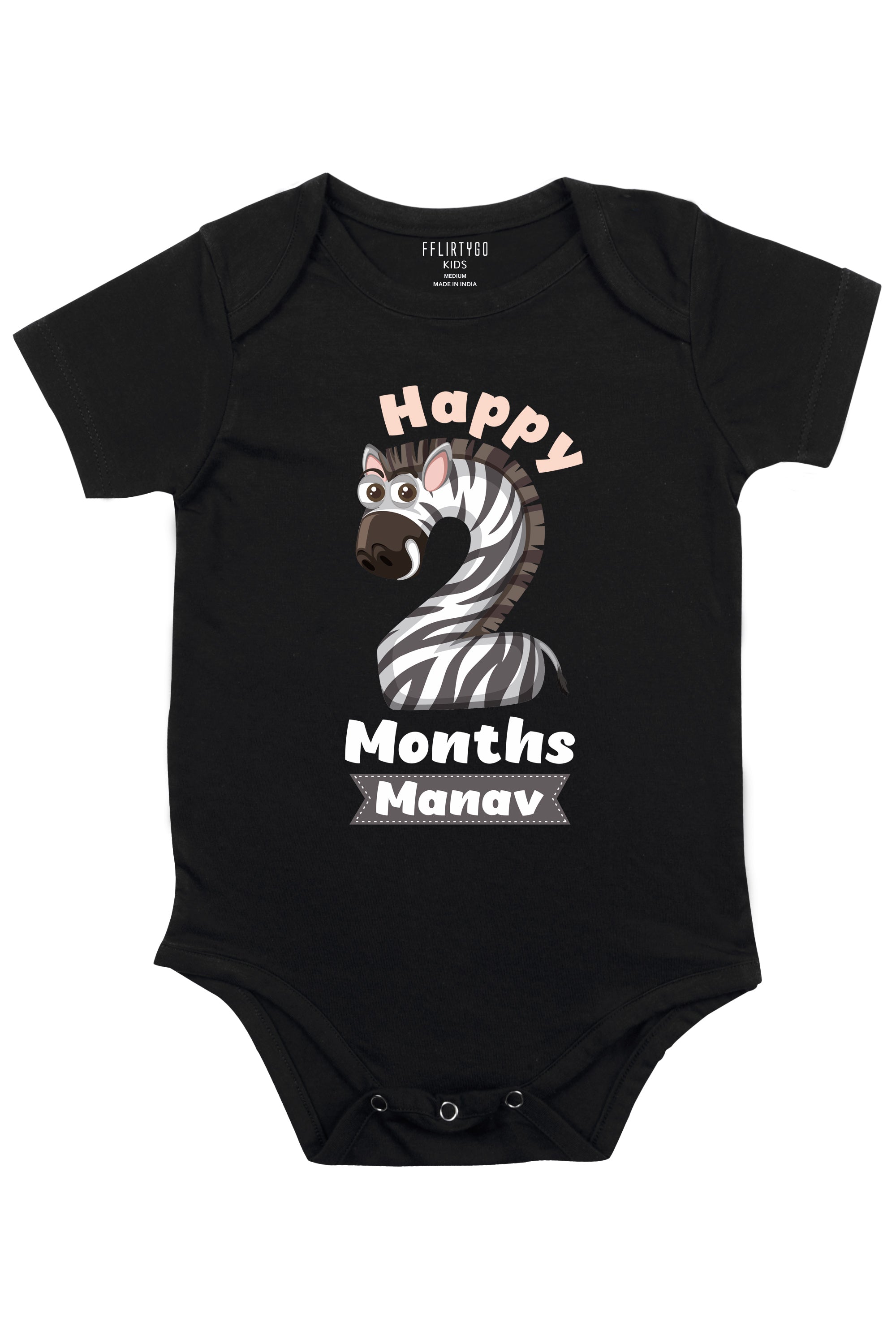 Two Month Milestone Baby Romper | Onesies w/ Custom Name