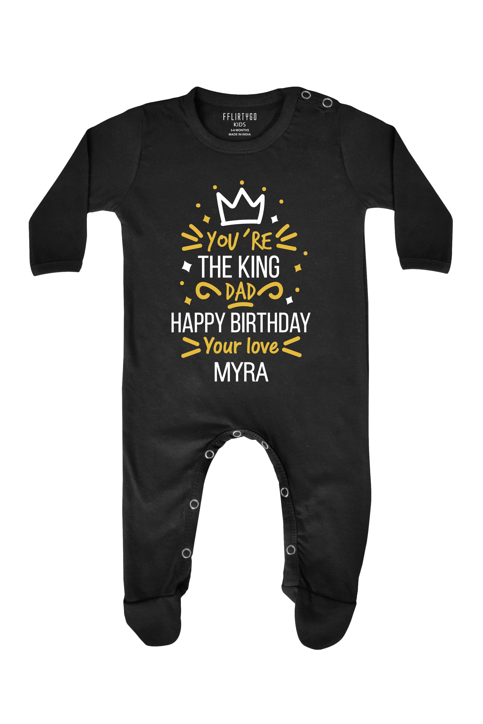 You Are The King Dad  Baby Romper | Onesies w/ Custom Name