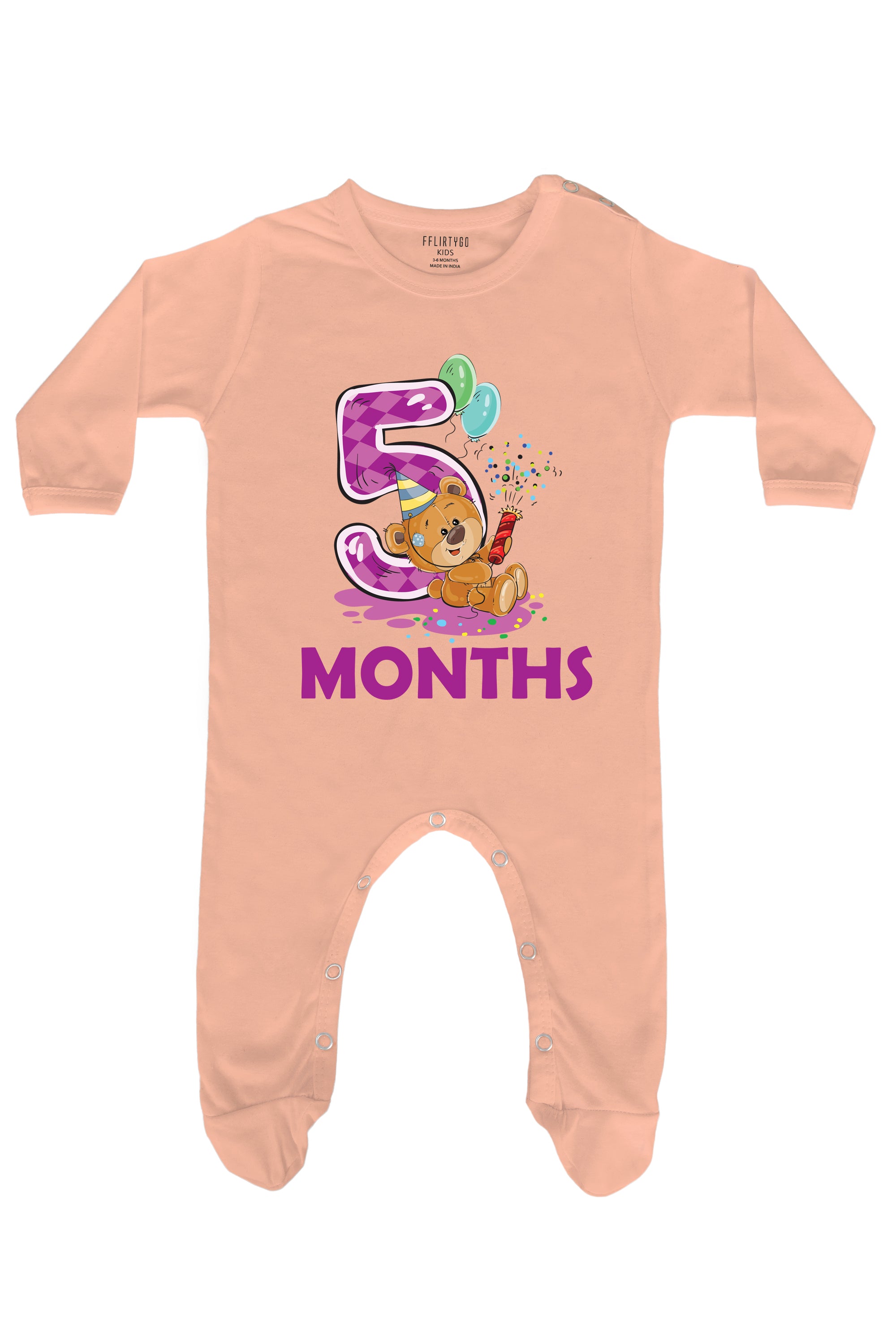 Five Months Milestone Baby Romper | Onesies