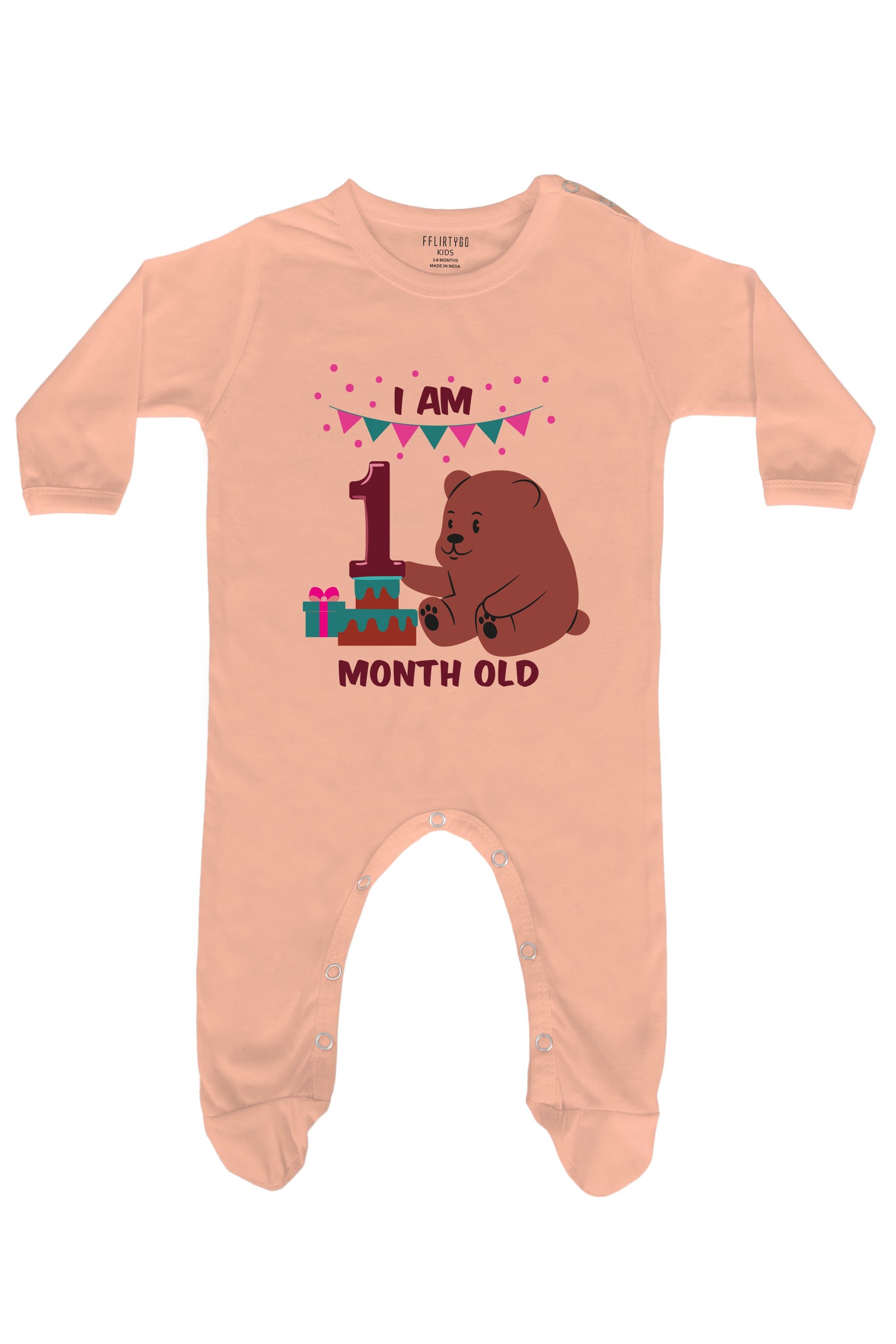 One Month Milestone Baby Romper | Onesies