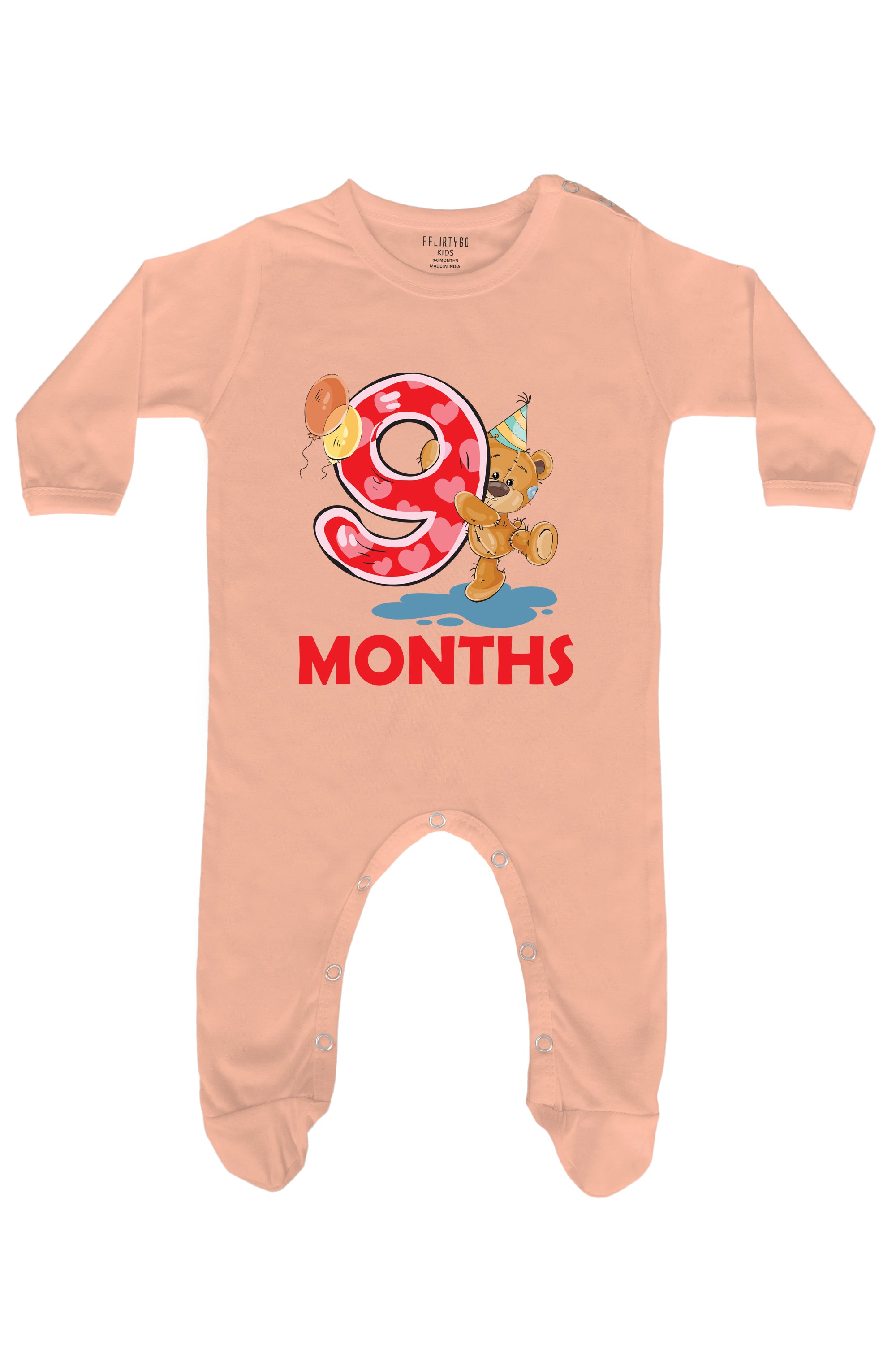 Nine Months Milestone Baby Romper | Onesies