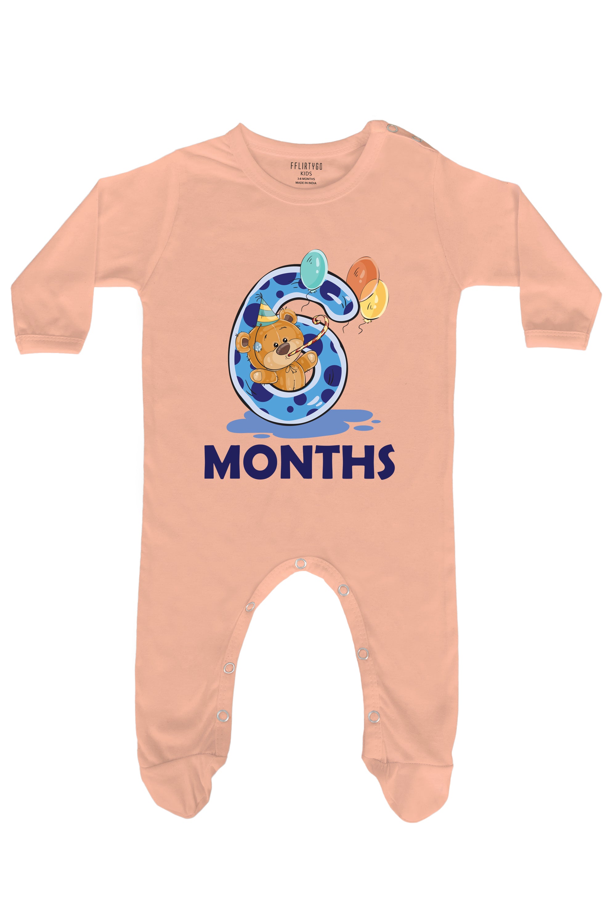 Six Months Milestone Baby Romper | Onesies