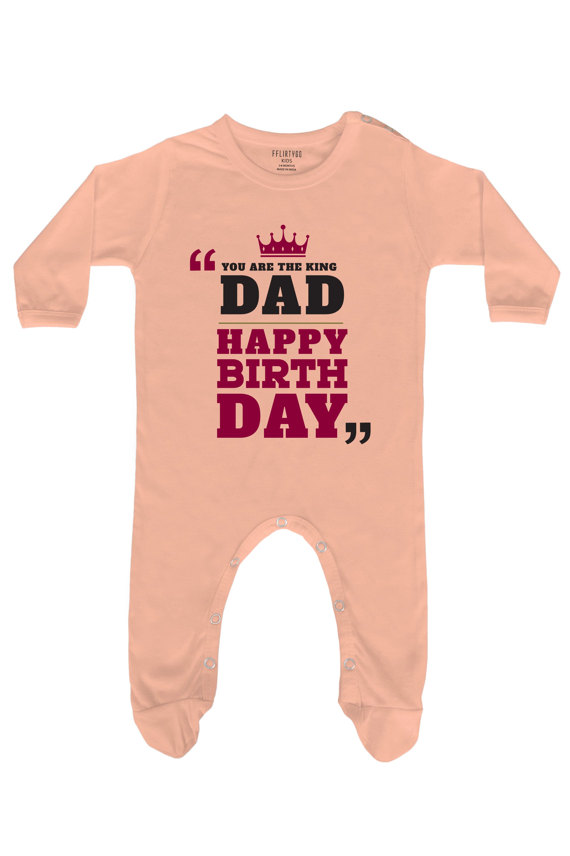 You Are The King Dad Happy Birthday Baby Romper | Onesies