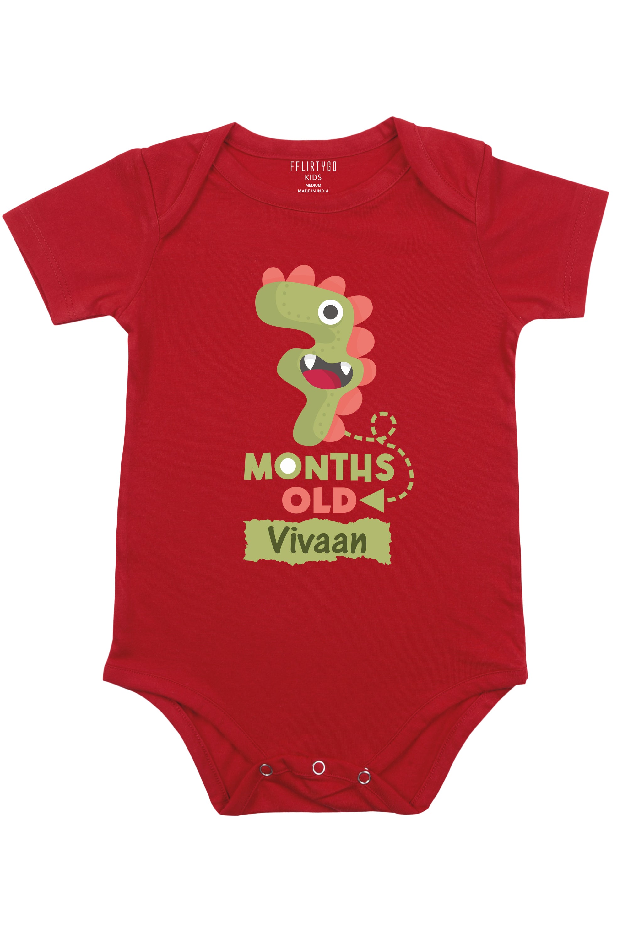 Seven Month Milestone Baby Romper | Onesies w/ Custom Name