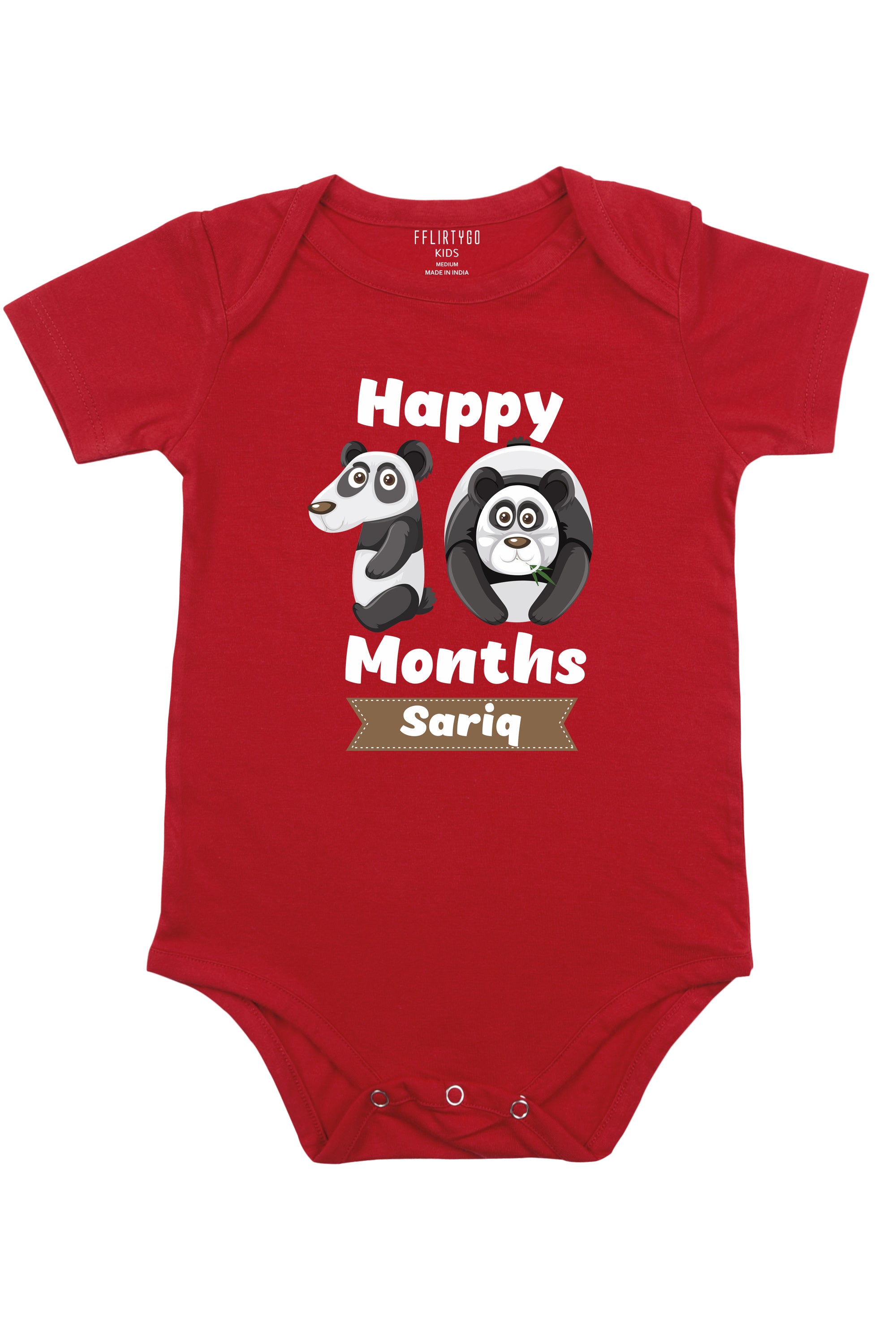 Ten Month Milestone Baby Romper | Onesies w/ Custom Name