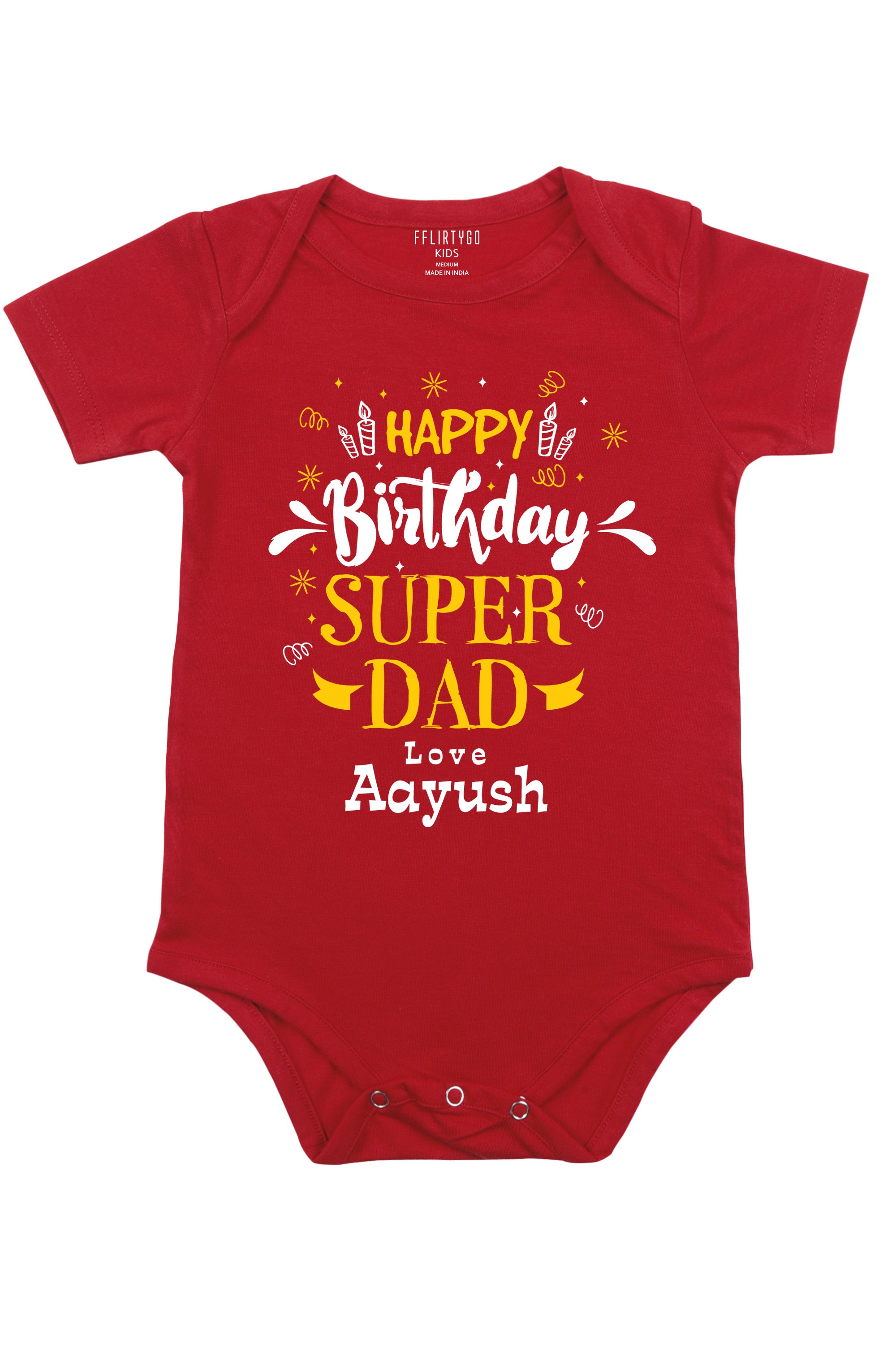 Super Dad Custom Baby Romper | Onesies w/ Custom Name