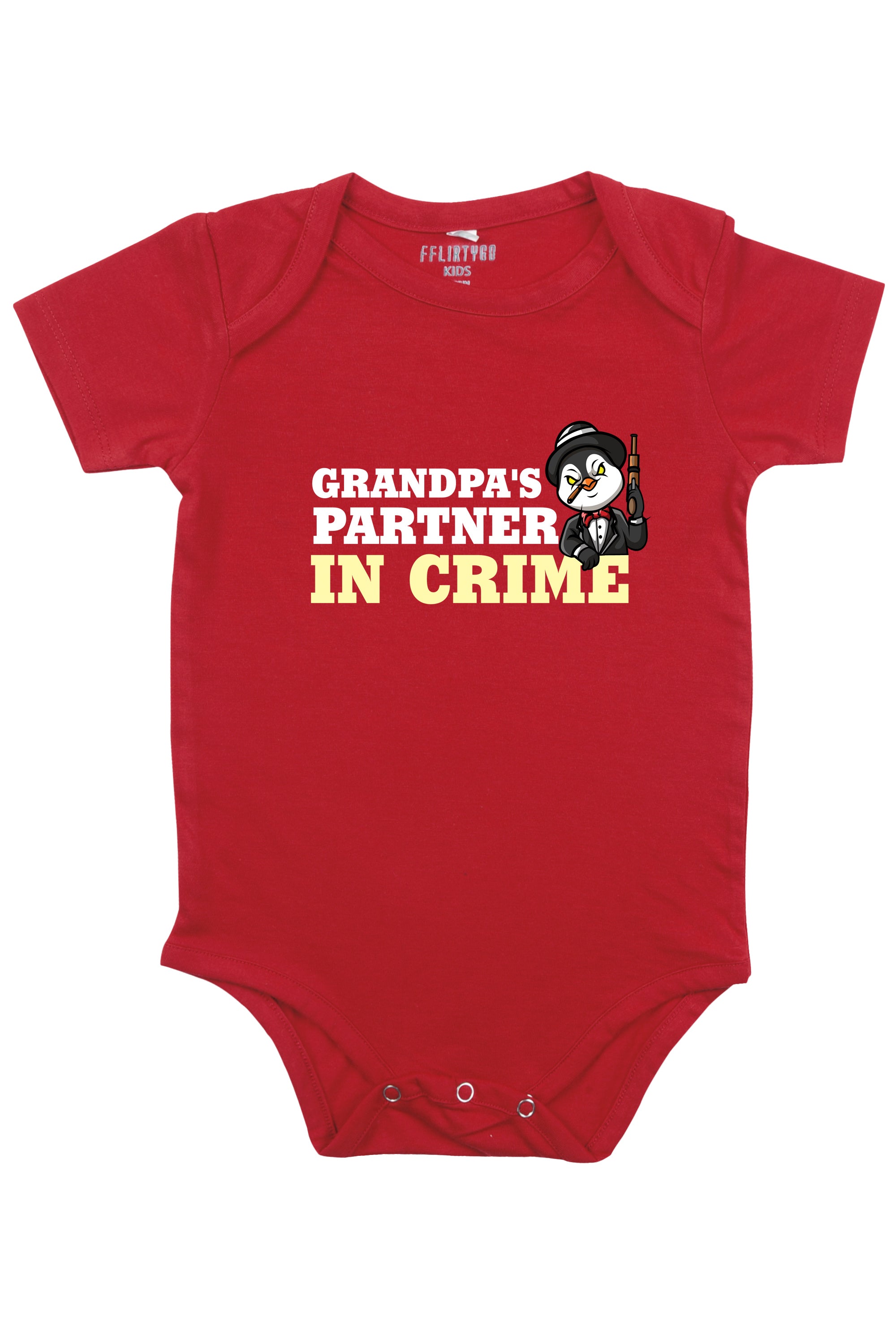 Grandpa's Partner In Crime Baby Romper | Onesies