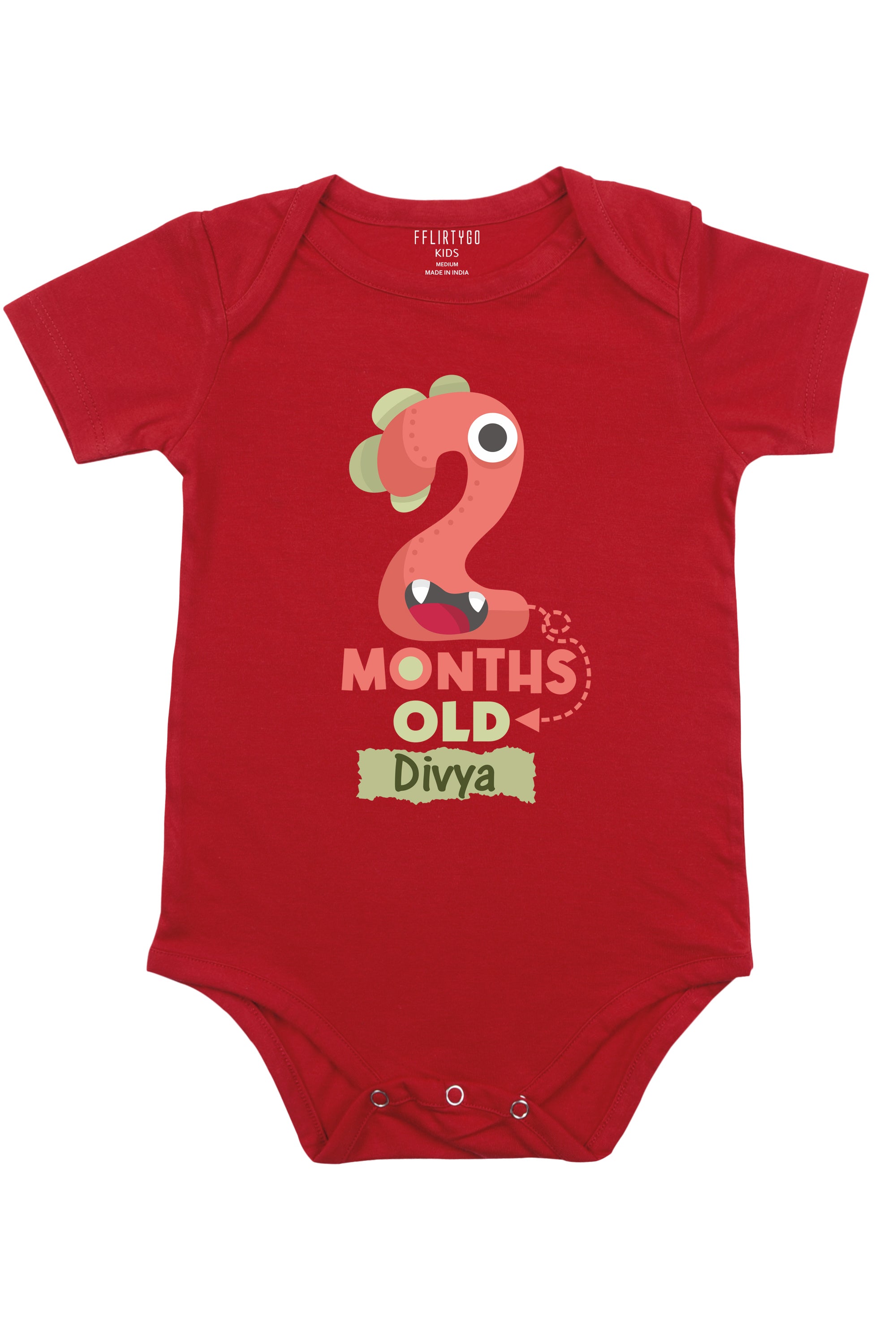 Two Month Milestone Baby Romper | Onesies w/ Custom Name