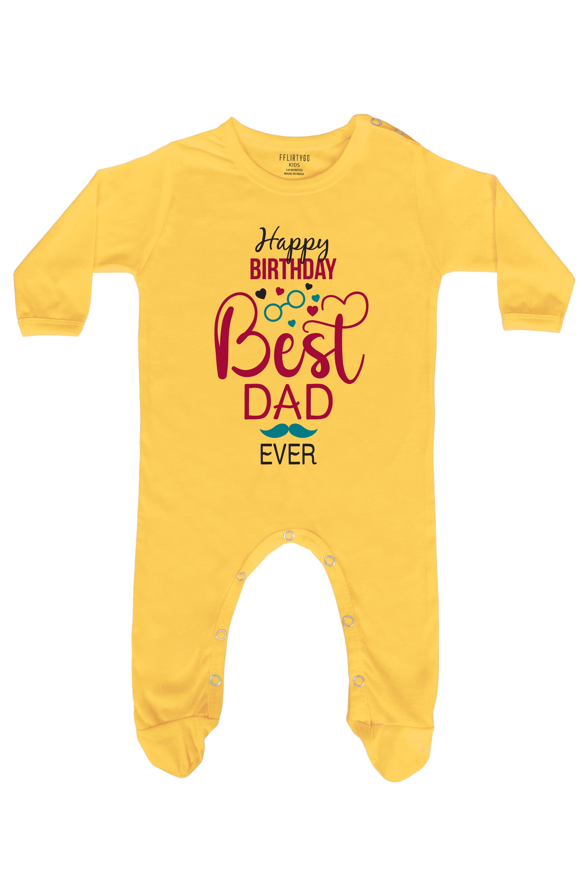 Happy Birthday Best Dad Ever Baby Romper | Onesies