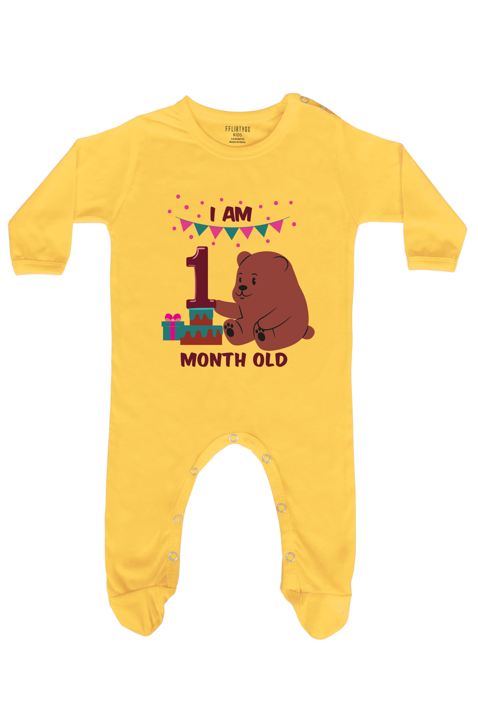 One Month Milestone Baby Romper | Onesies